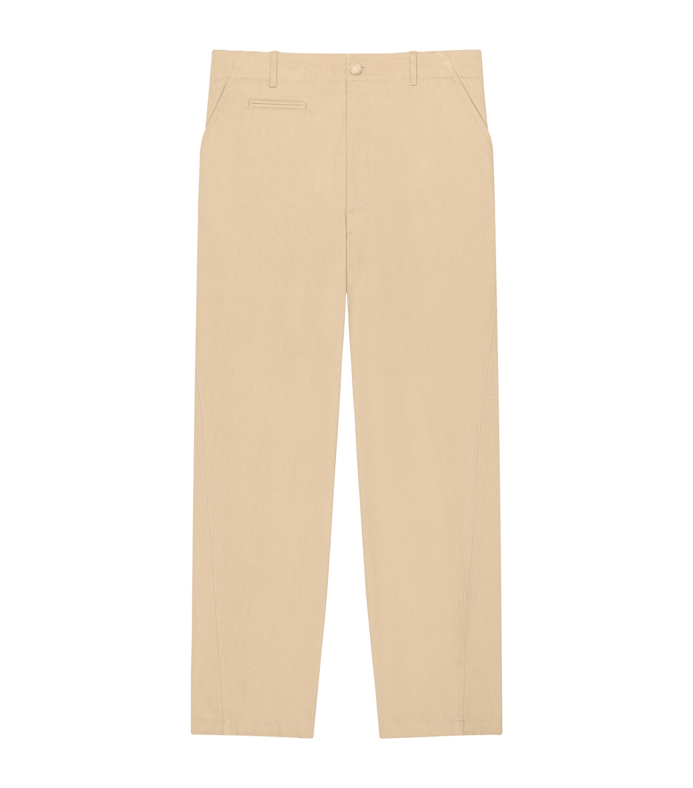 Cotton Tailored Trousers BEIGE Image 1