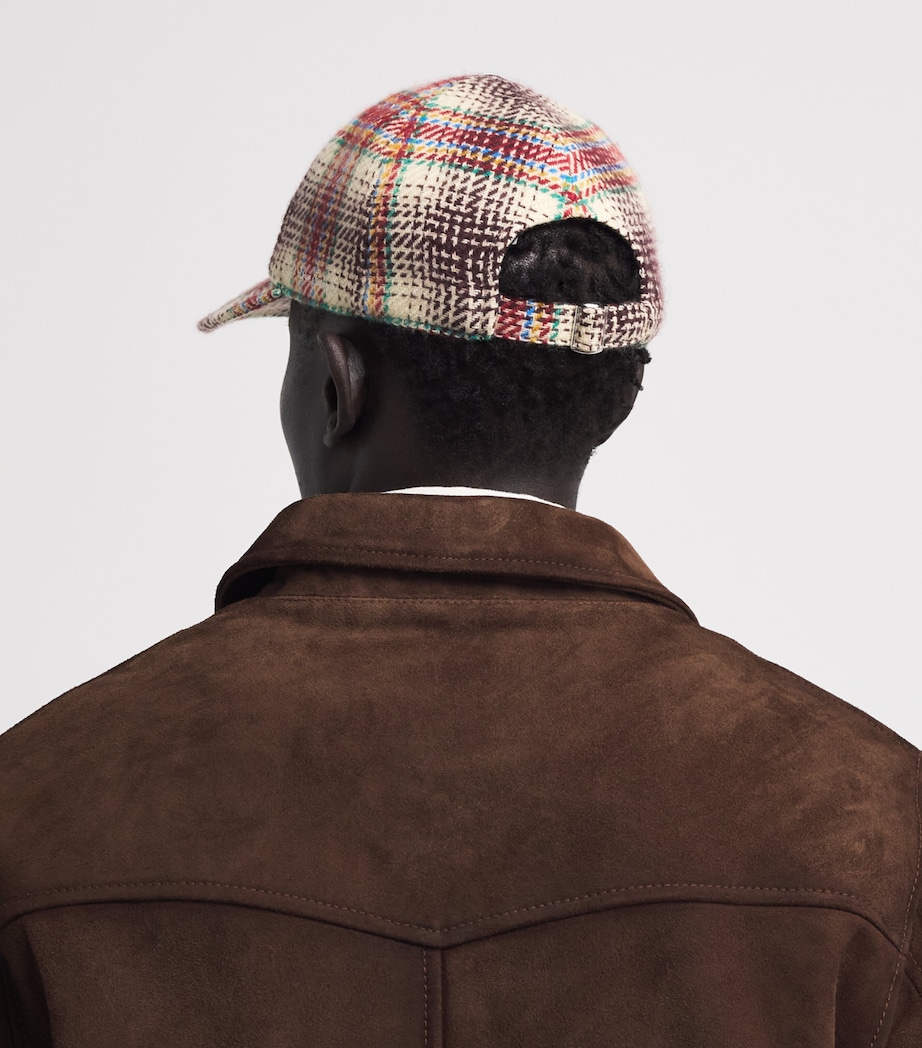 GOD'S TRUE CASHMERE x JOOPITER Cashmere Tartan Balance Fincher Cap Lapis Lazuli Image 4