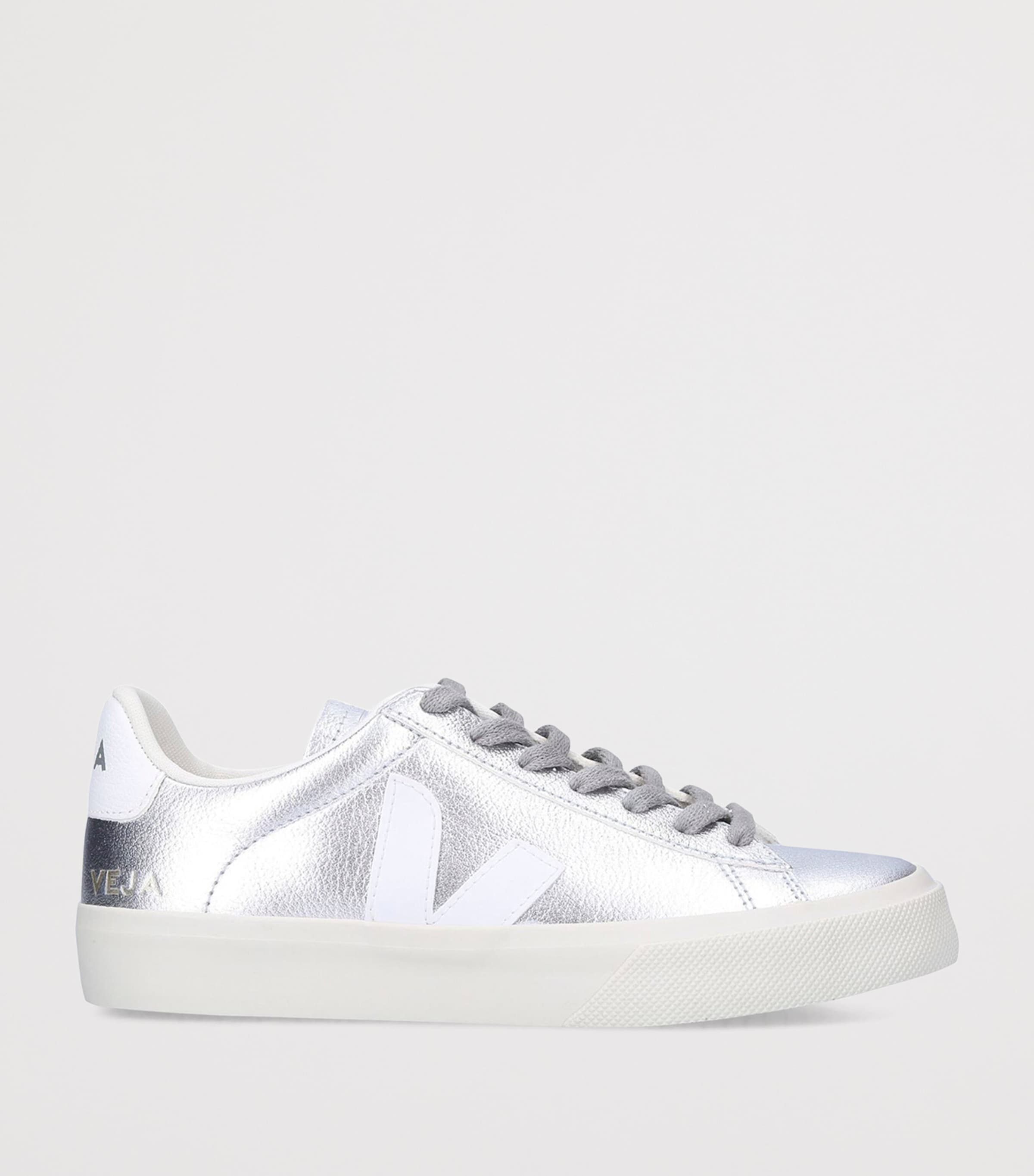 Leather Campo Sneakers SILVER Image 7