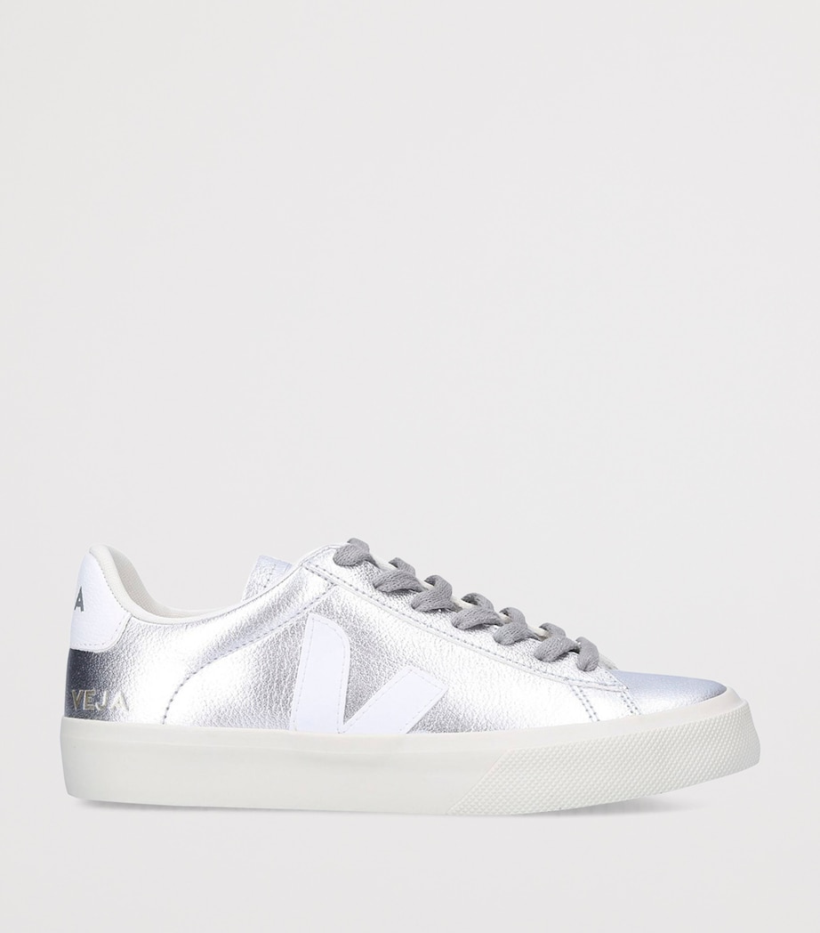 Leather Campo Sneakers SILVER Image 7