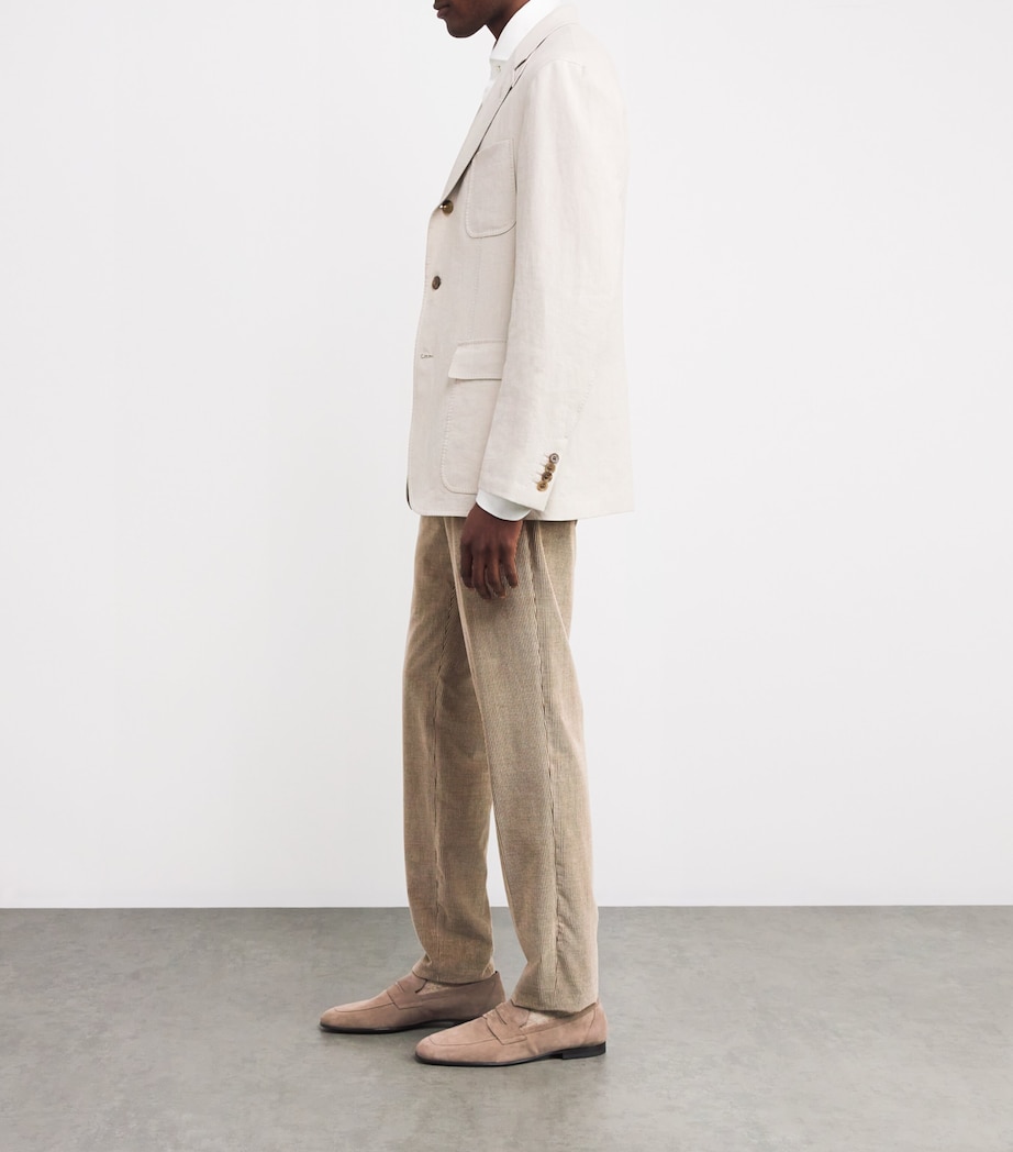 Suede Mocassino Loafers GREY Image 5