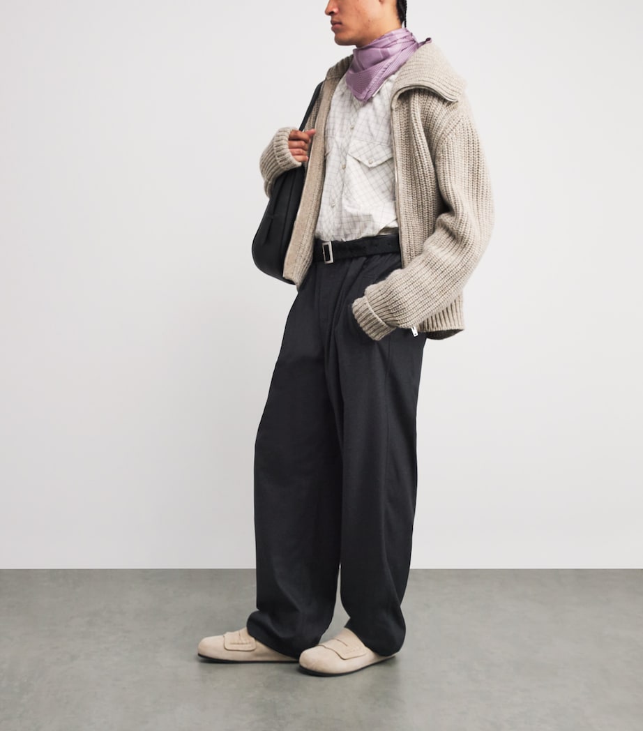 Cashmere-Blend Pyjama Trousers ANTHR/GREY MU190 Image 2