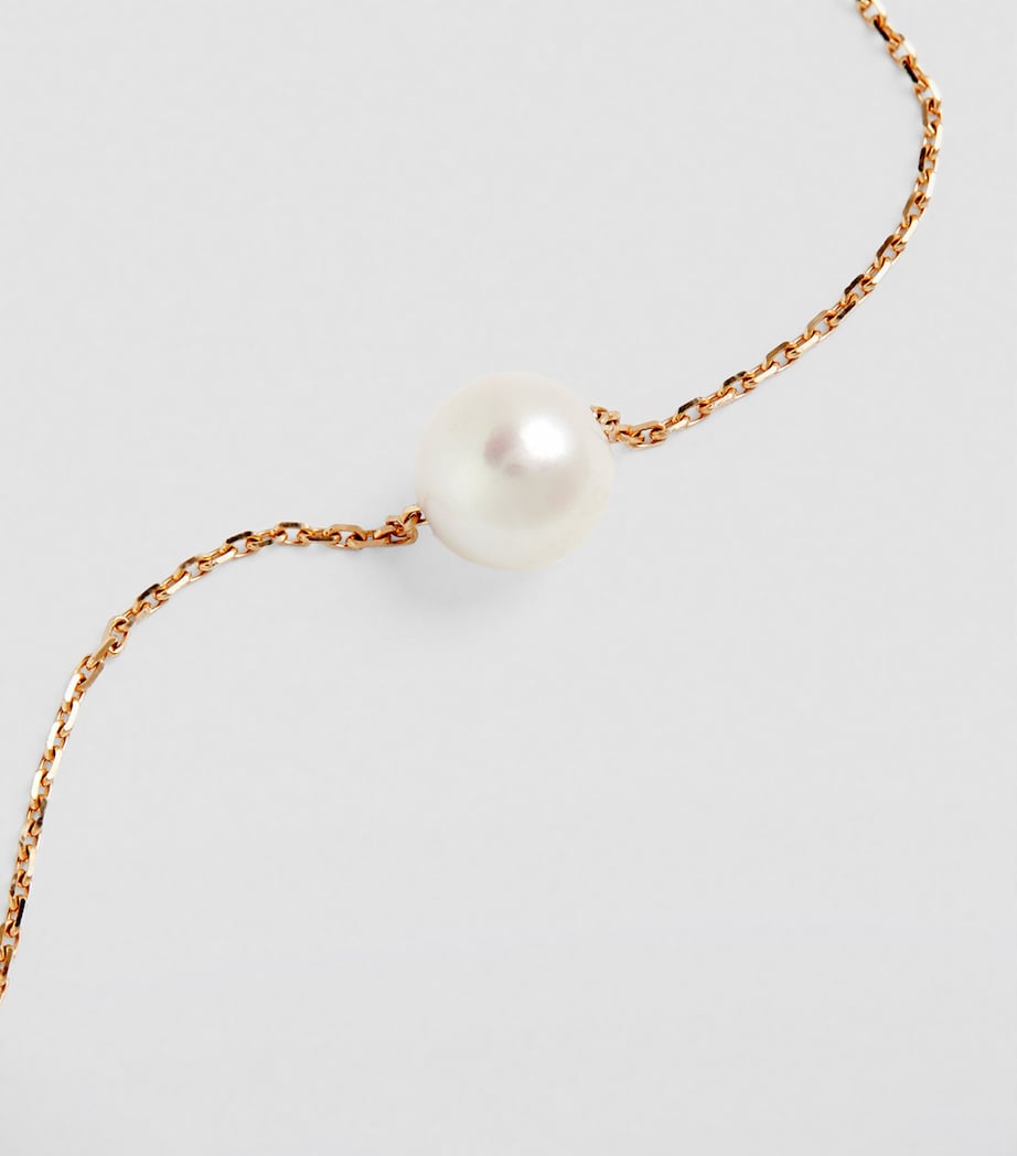 Rose Gold and Pearl Sensuelle Akoya Chain Bracelet ROSE GOLD Image 5