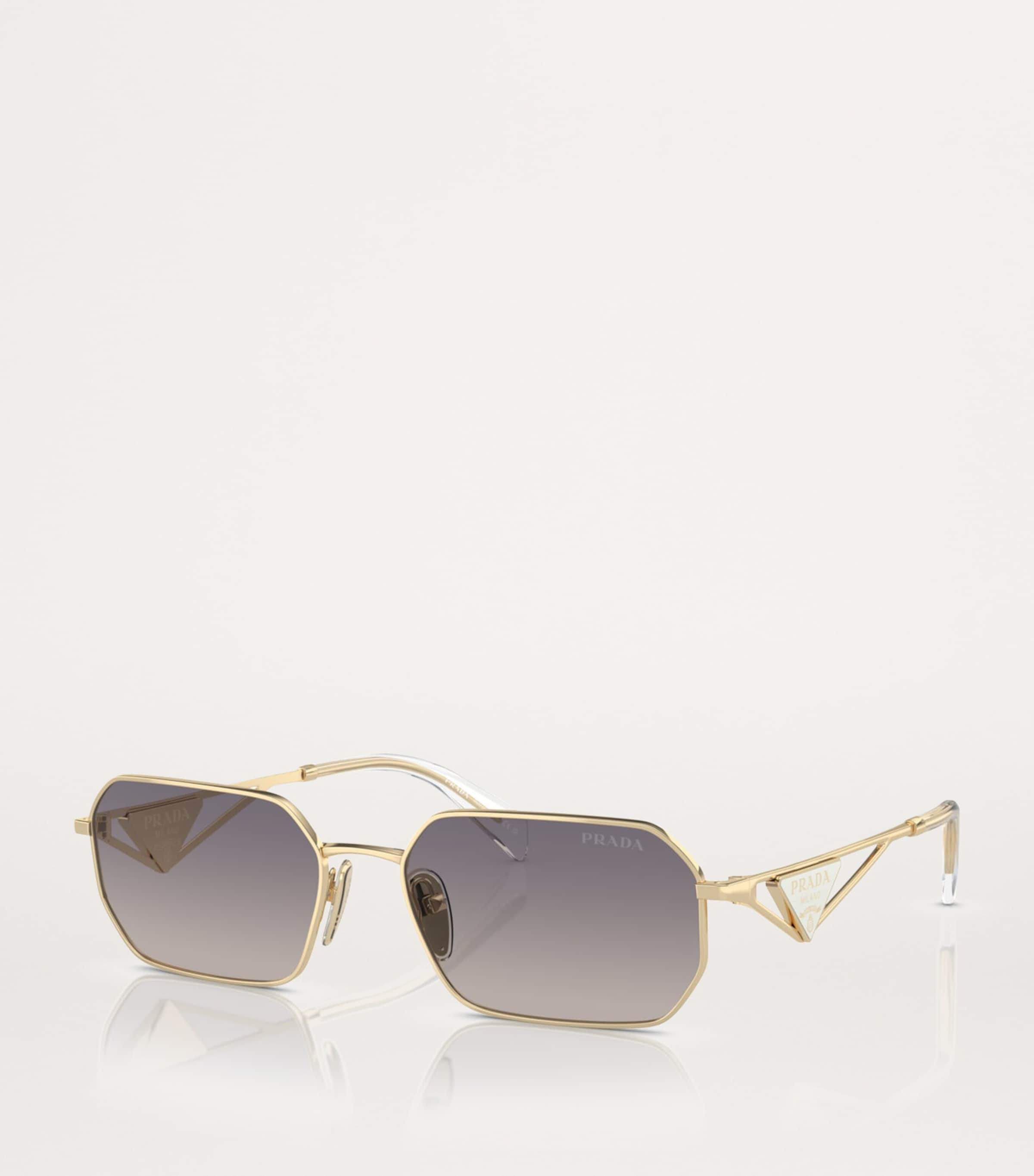Prada Metal Rectangular Sunglasses Image 2