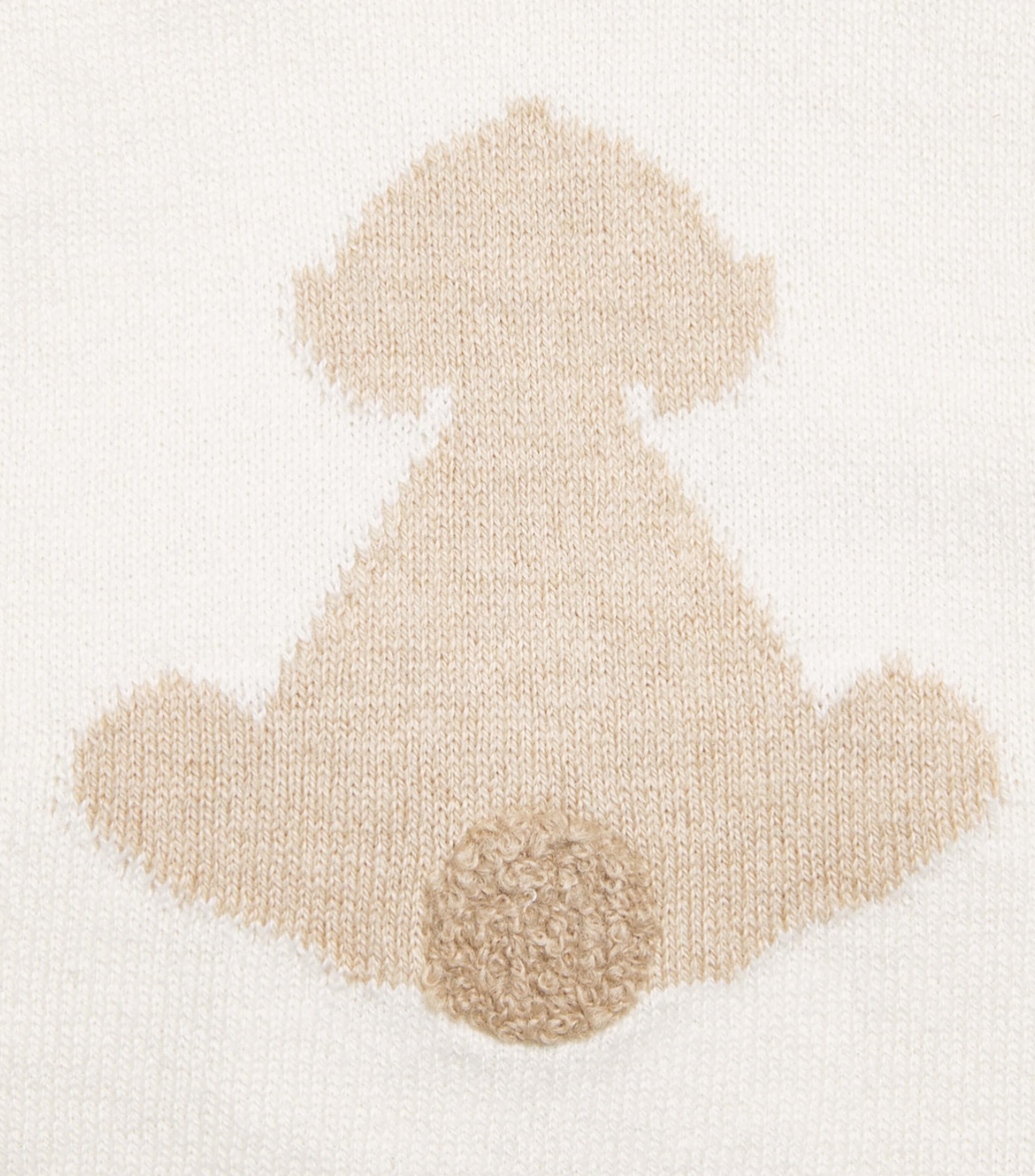 Petit Bateau Wool-Cotton Sweater and Leggings Set (18 Months) Milk Image 2