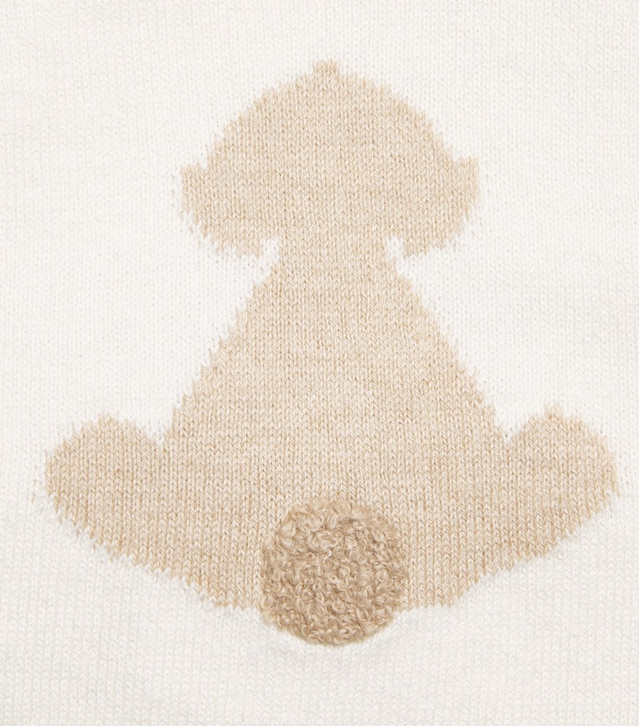 Petit Bateau Wool-Cotton Sweater and Leggings Set (18 Months) Milk Image 2