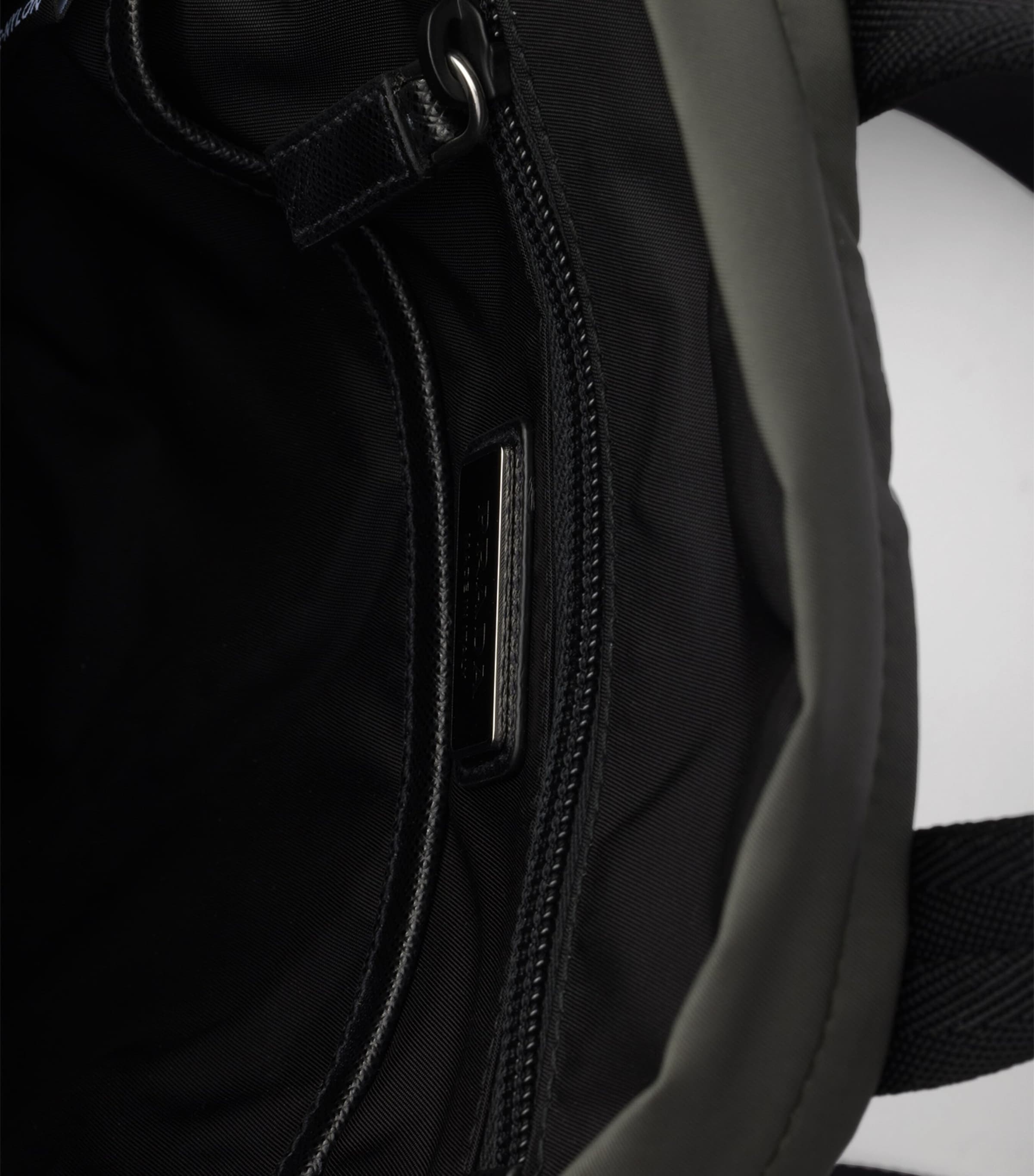 Re-Nylon and Saffiano Leather Backpack F0414 Image 4