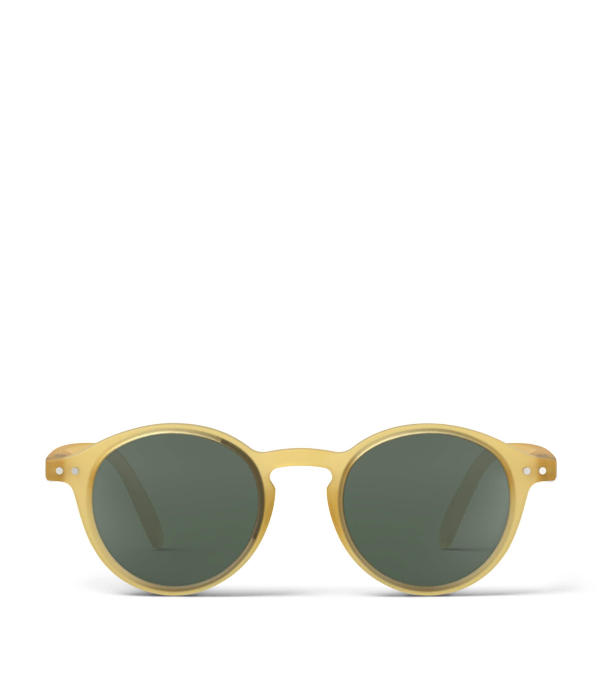 IZIPIZI KIDS #d Round Sunglasses (7-11 Years) Yellow Honey Image 1