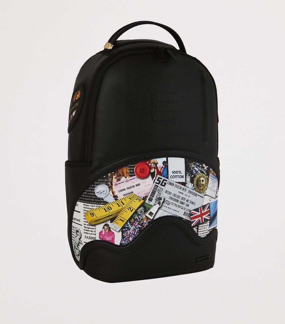 Sprayground x London Fashion Week Moodboard Montage Backpack BLACK Image 2