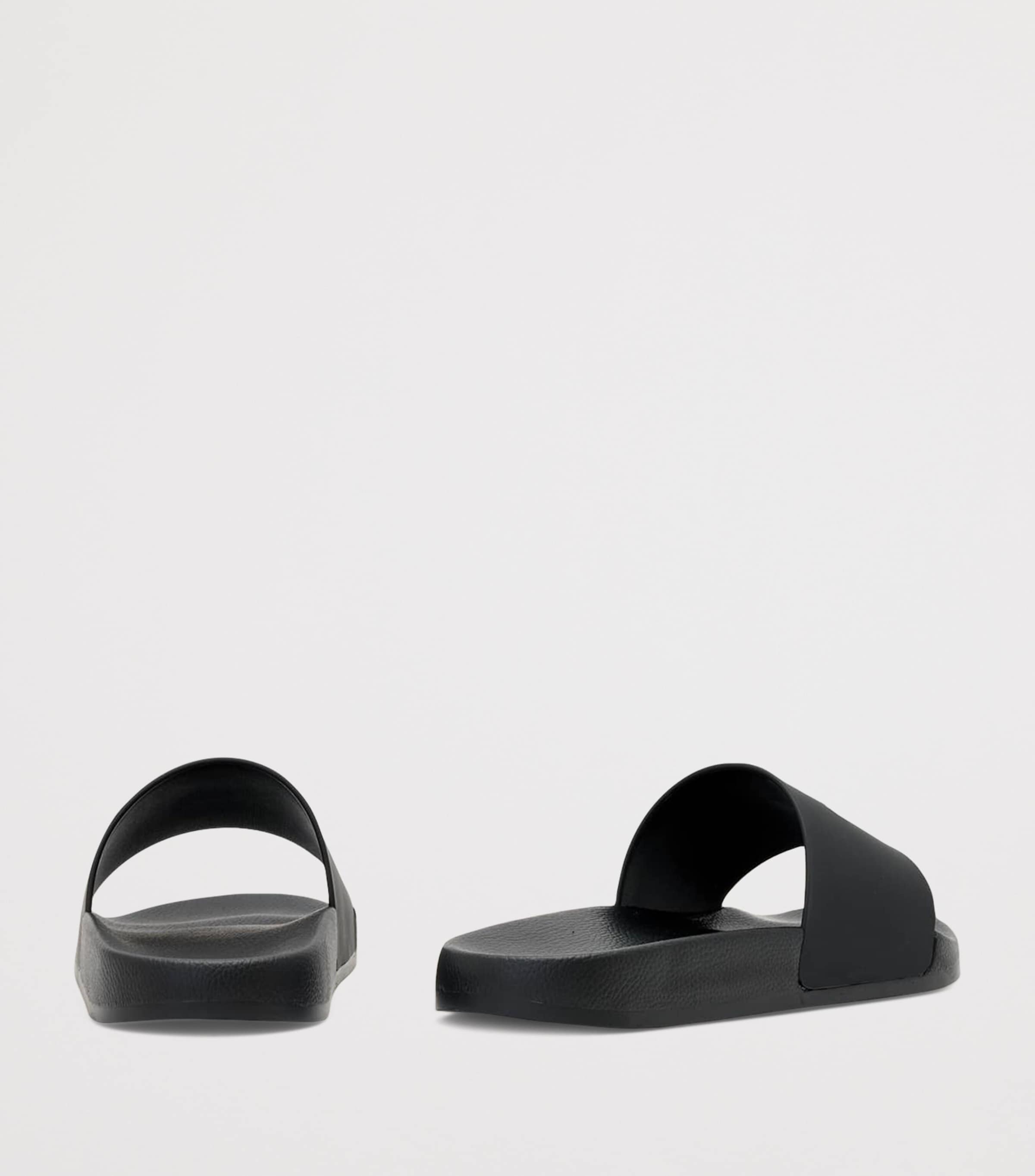 AllSaints Rubber Date Slides Black Image 6
