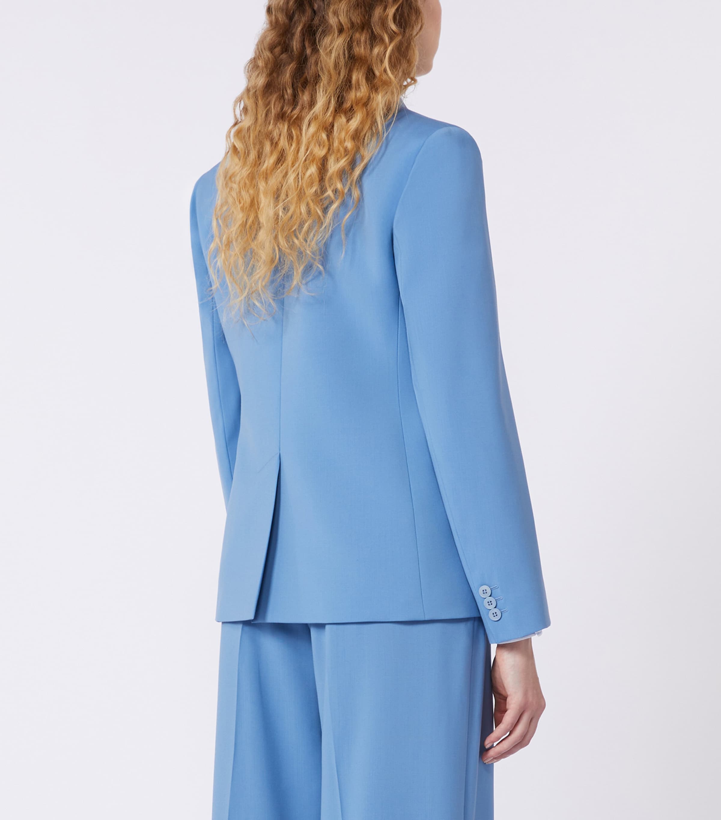 Virgin Wool Blazer LIGHT BLUE Image 3