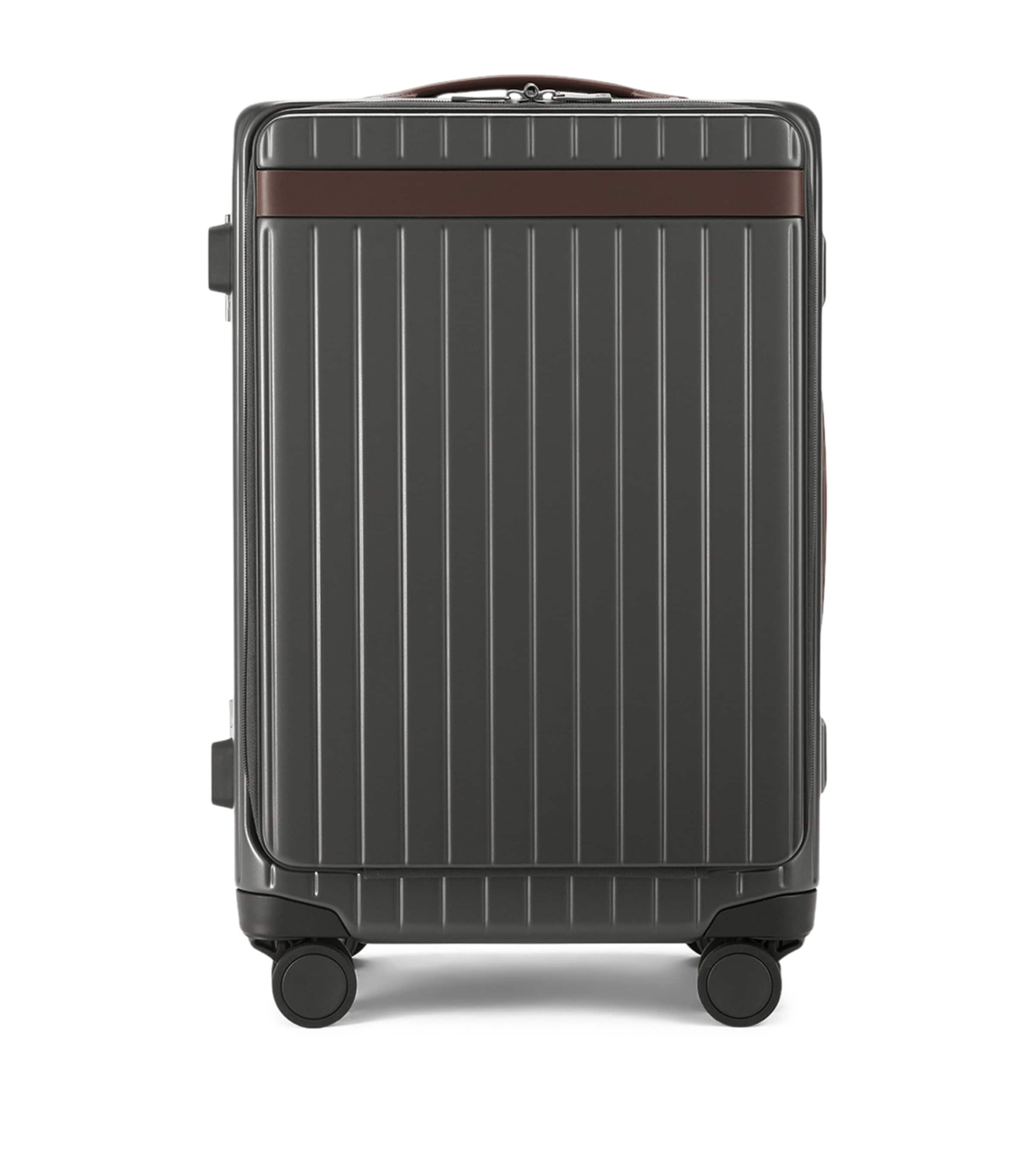 Carl Friedrik The Carry-On X Suitcase (55cm) Grey/ Chocolate Image 1