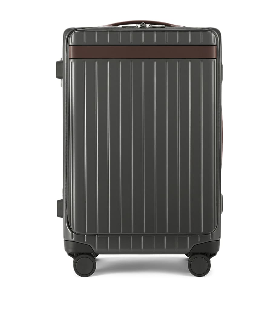 Carl Friedrik The Carry-On X Suitcase (55cm) Grey/ Chocolate Image 1