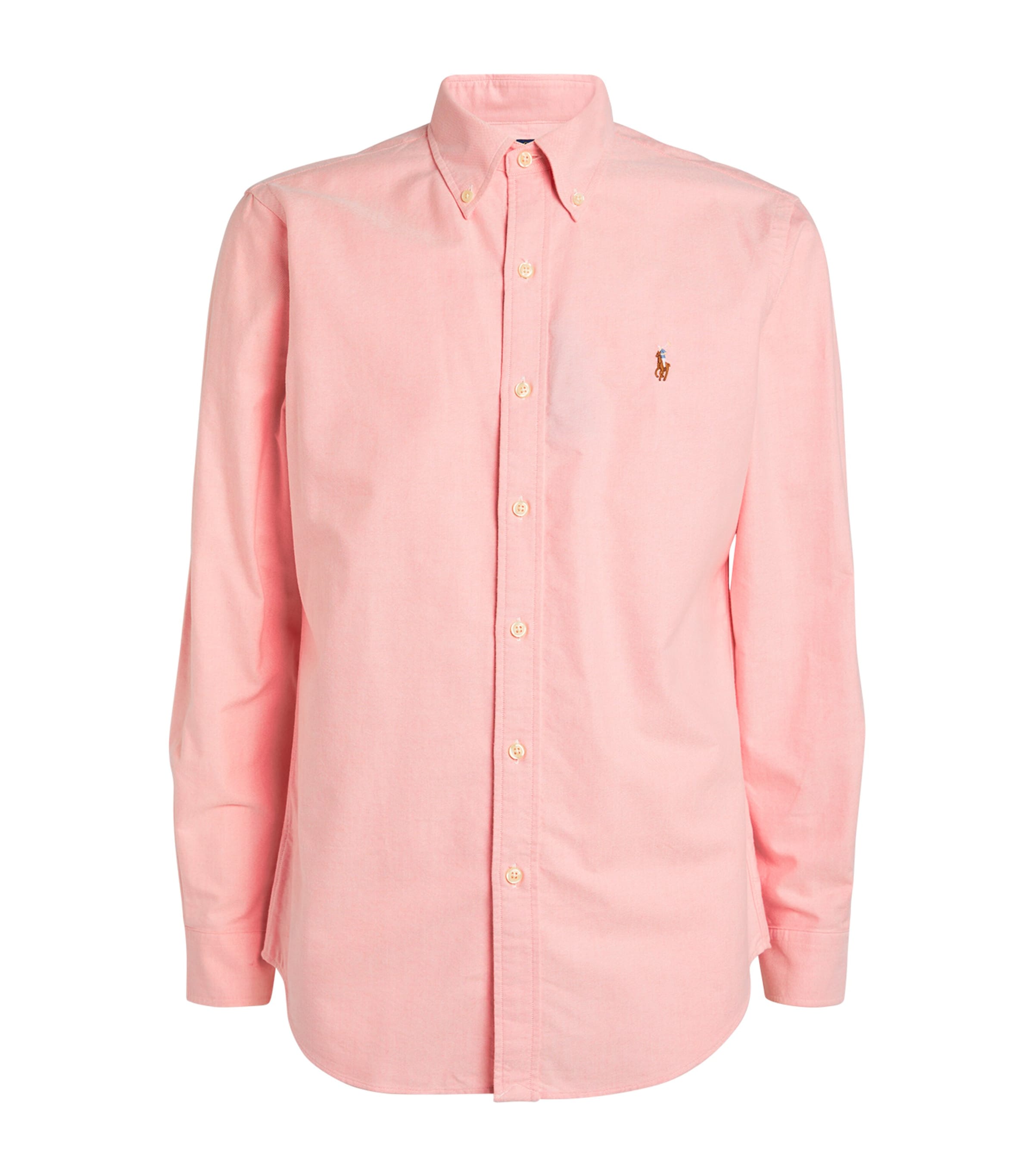 Polo Ralph Lauren Slim-fit Cotton Oxford Shirt In Pink
