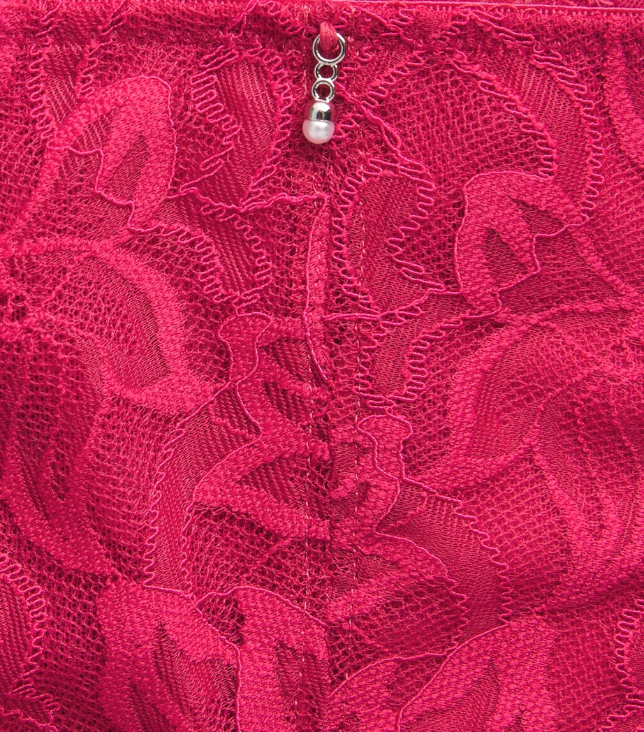 Wacoal Womens Lace-Trim Abéllia Briefs Vivacious Pink (vik) Image 4