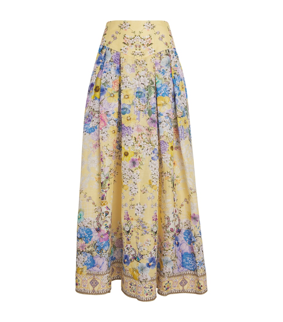 Linen-Silk Darling Buds Maxi Skirt DARLING BUDS DARLBUD Image 1