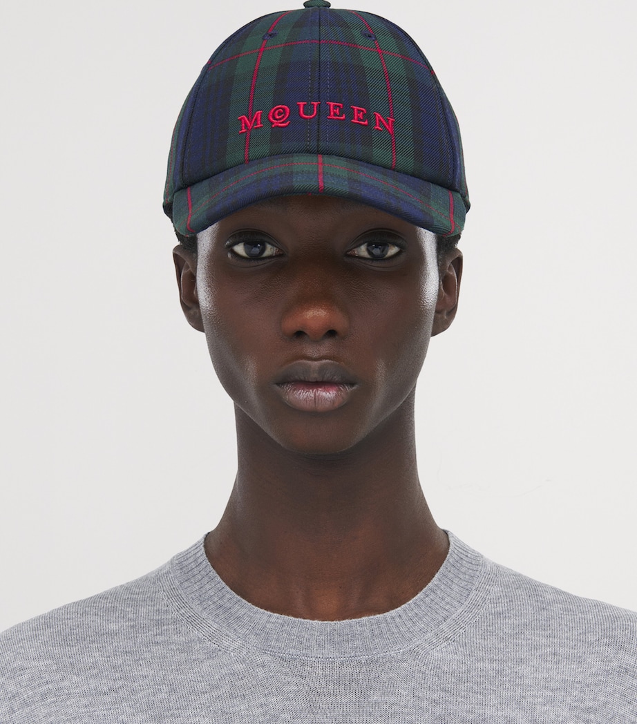 Wool-Blend Tartan Cap 4174 Image 3