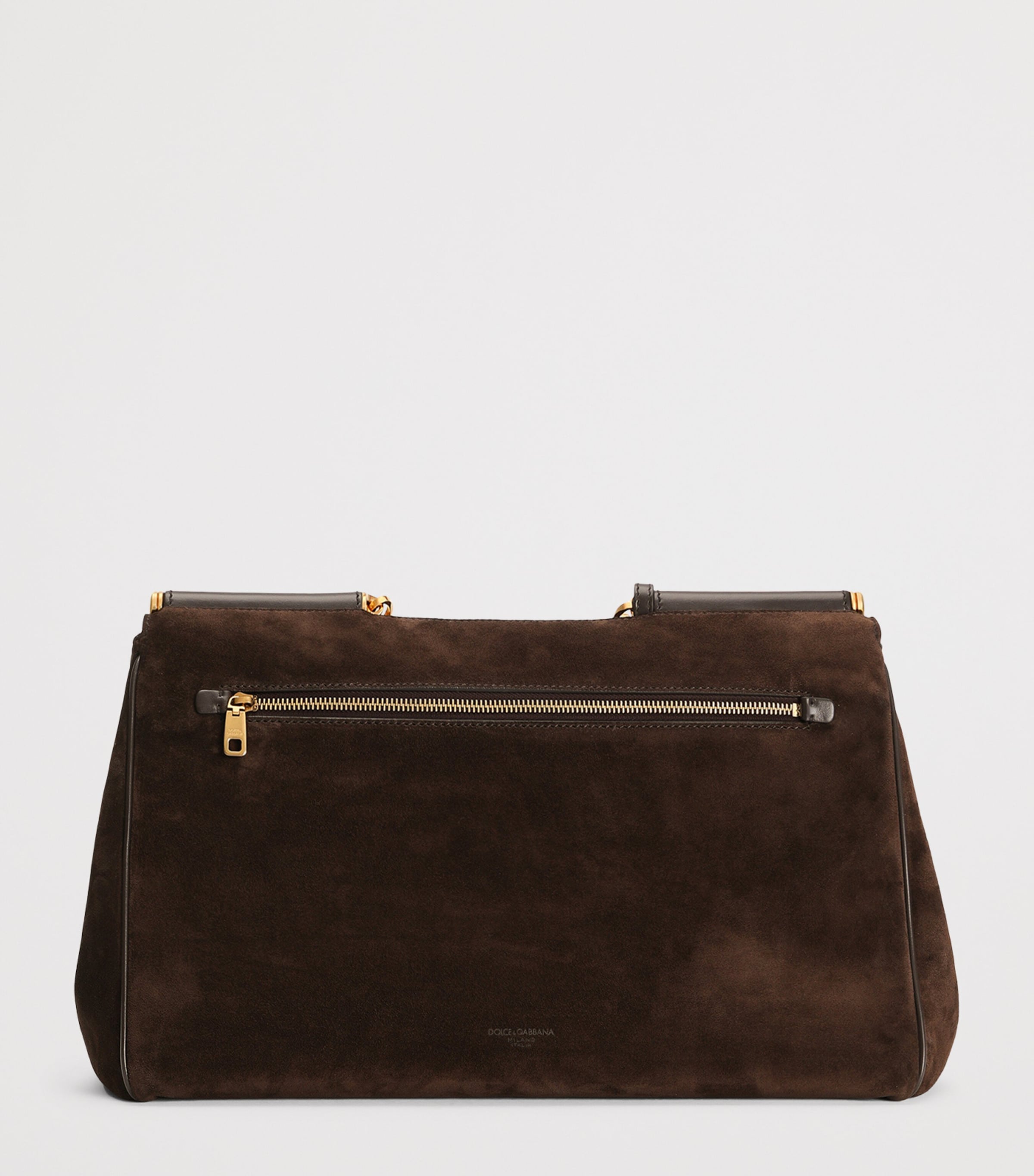 Suede My Sicily Top-Handle Bag 8M157-DARK BROWN Image 6