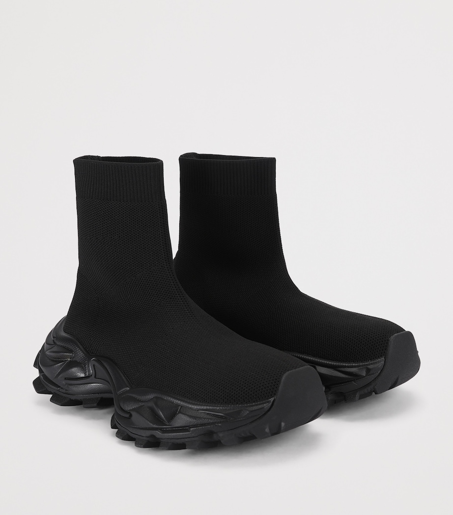 Kurt Geiger London Dalston Sock Runner Boots Black Image 3
