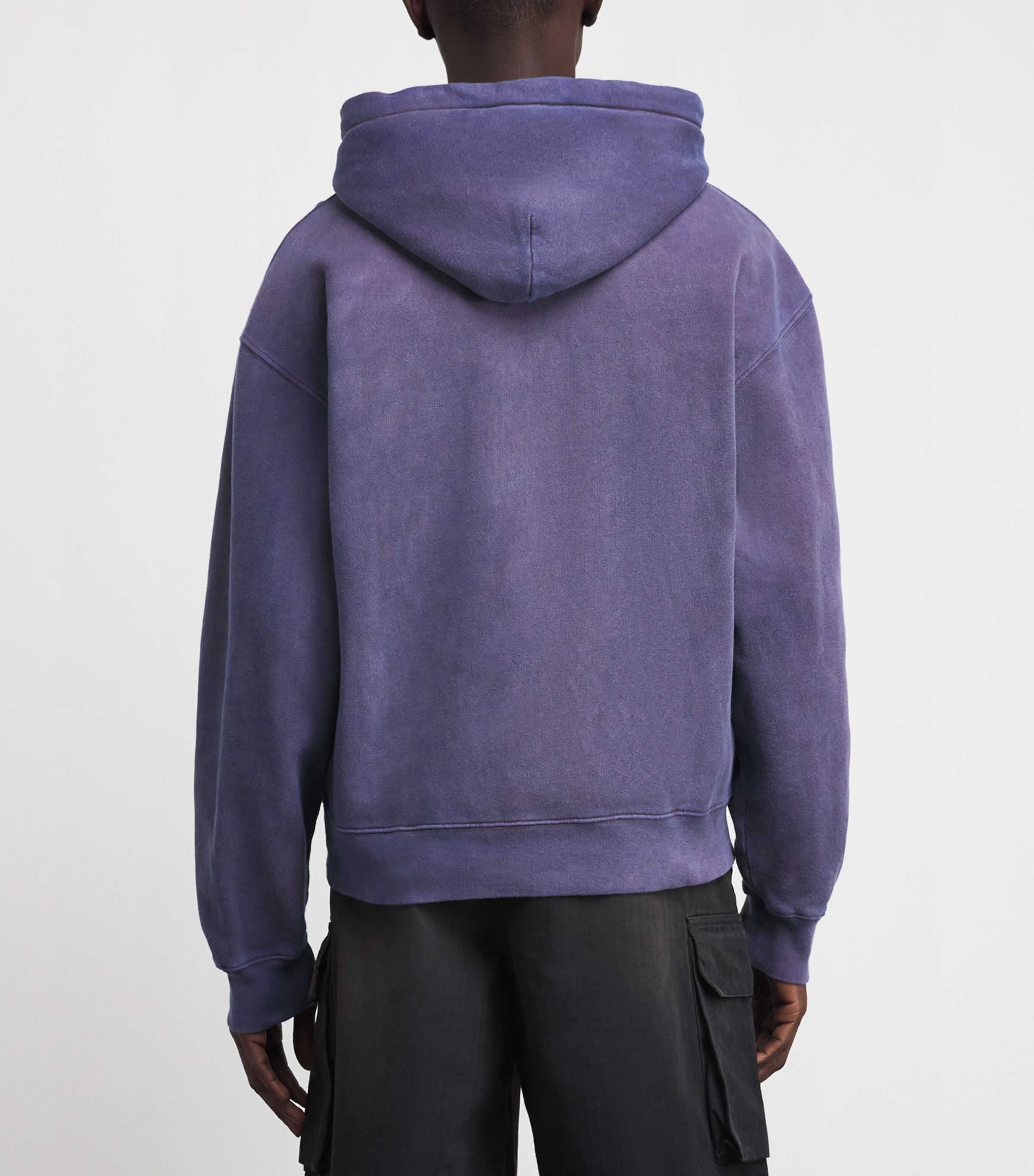 Our Legacy Mens Organic Cotton Rascal Zip-Up Hoodie Antique Amethyst Image 4