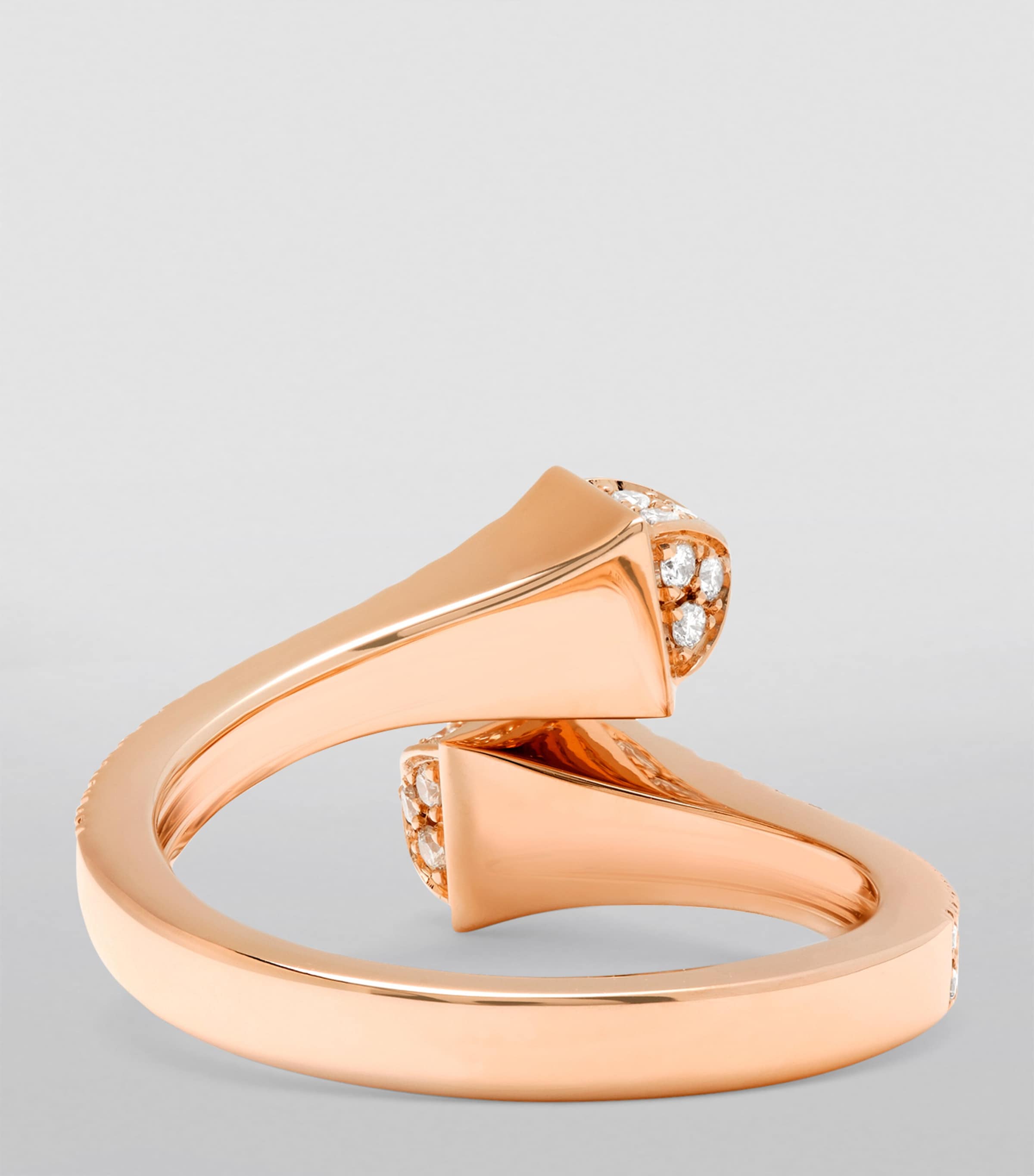 Rose Gold and Diamond Cleo Ring ROSE GOLD Image 3