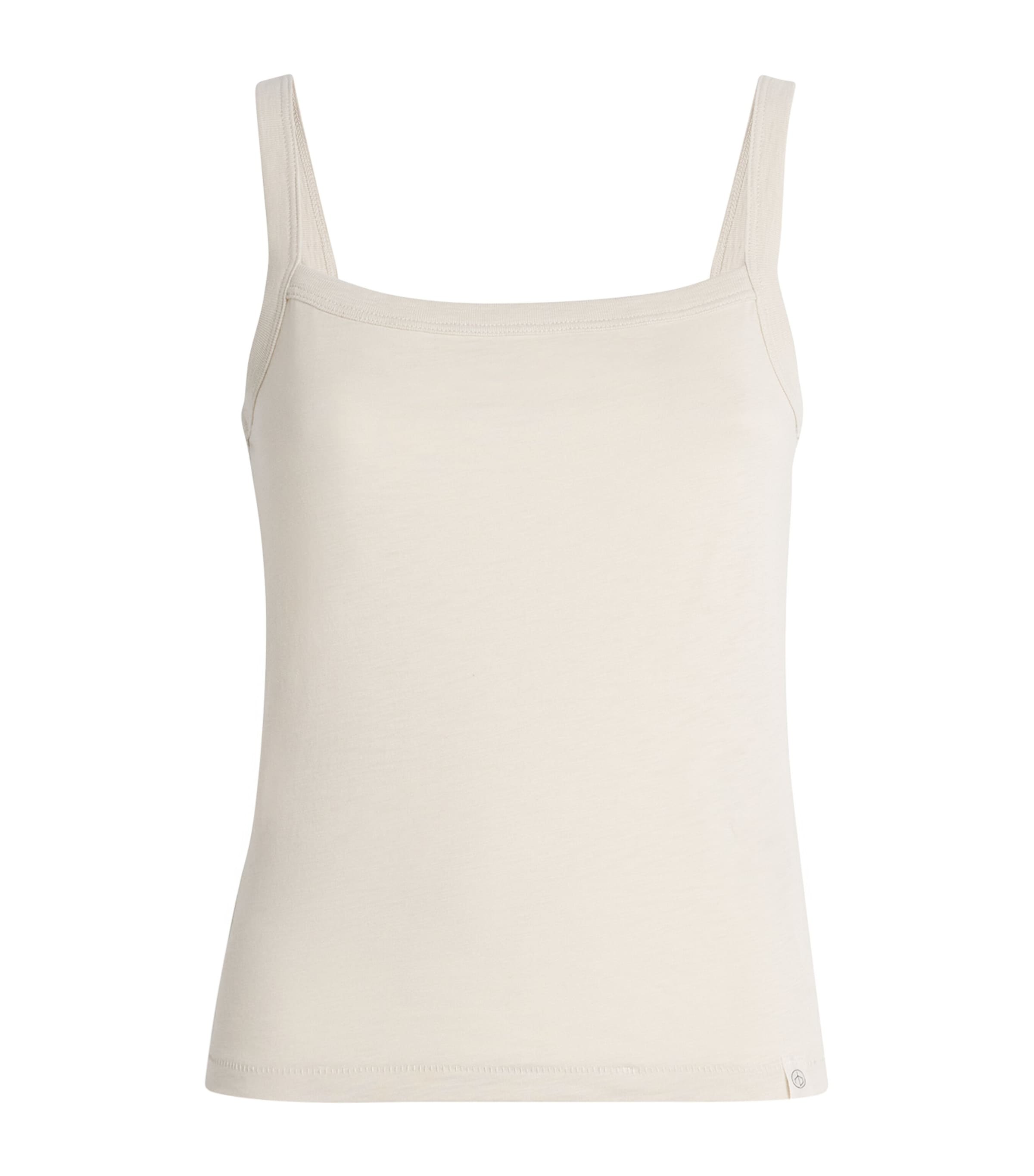 Rag & Bone Cotton Square Neck The Slub Tank Top In Neutral