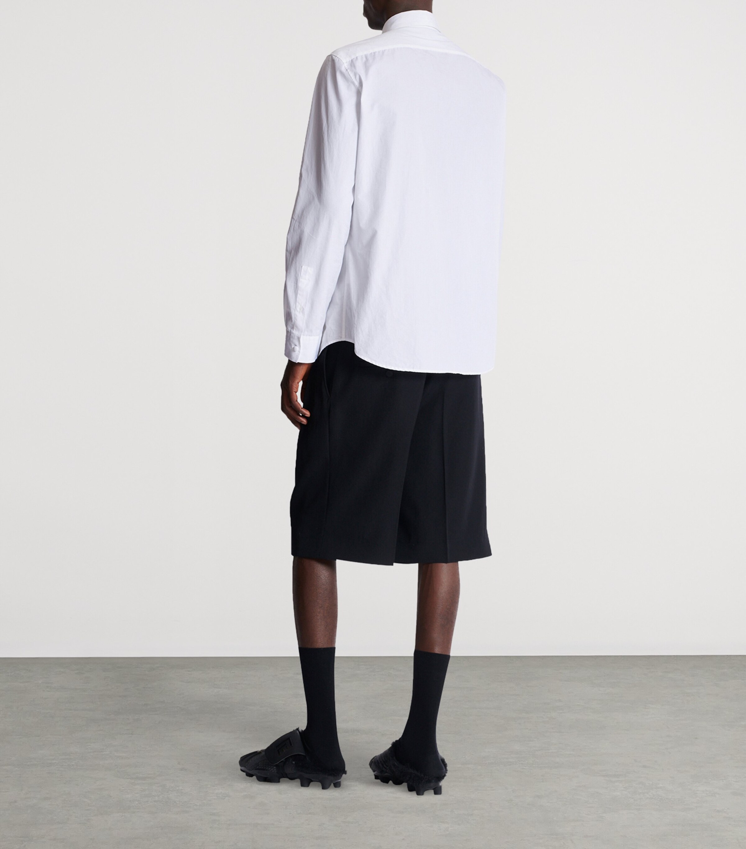 Cotton Poplin Crest Shirt 0FB BLANC OPTIQUE Image 5