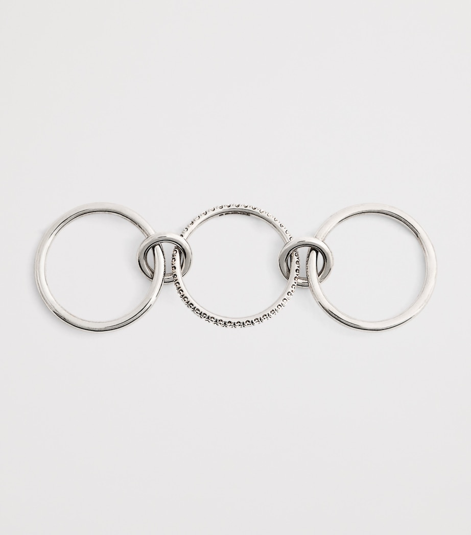 White Gold and Diamond Sonny Ring WHITE GOLD Image 3