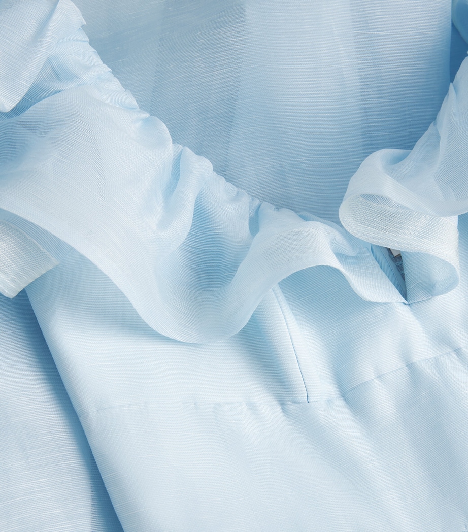 Ruffle-Neck Midi Dress MIT MINT Image 5