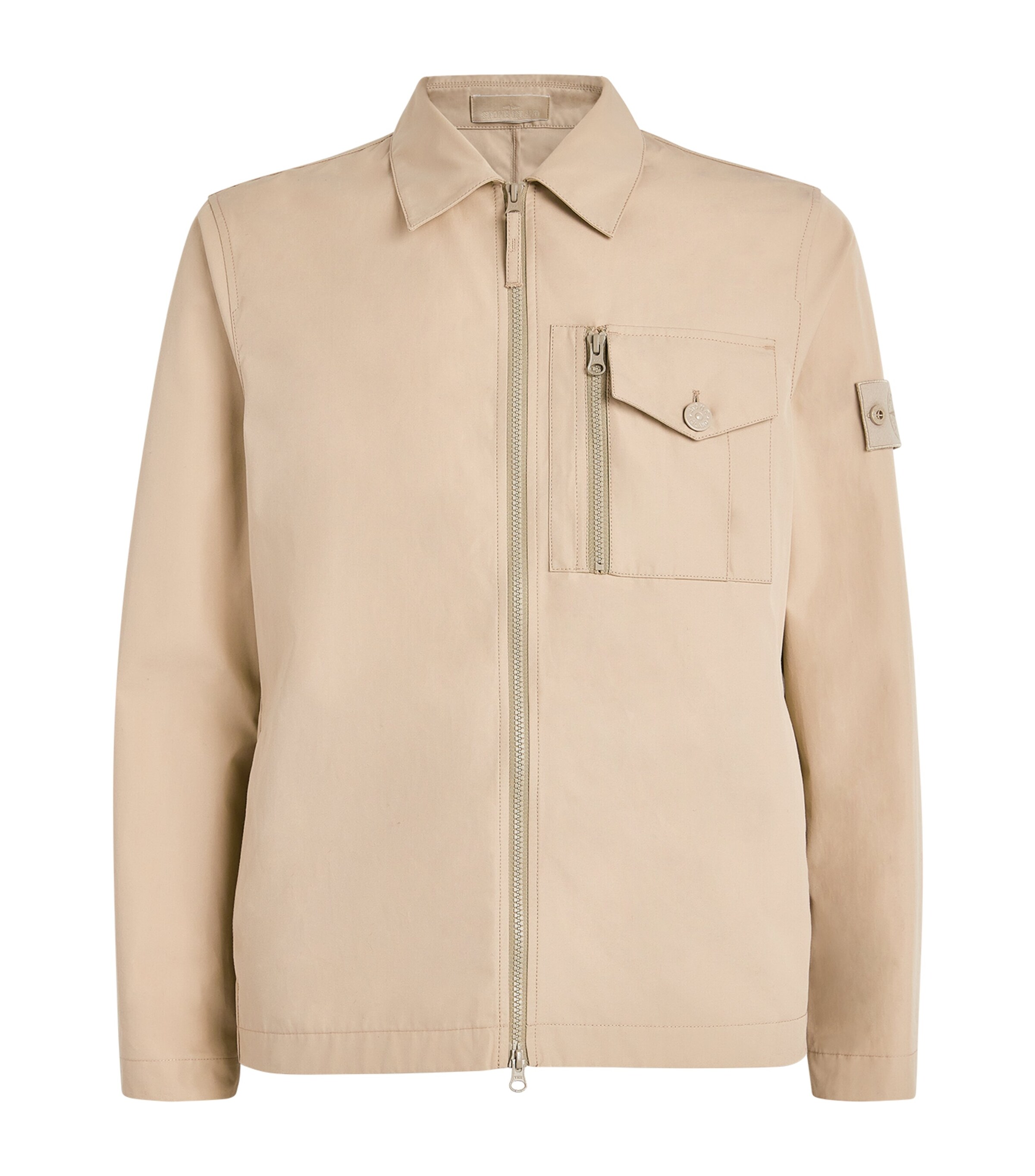 STONE ISLAND Straight-Leg Logo-Appliquéd Garment-Dyed Cotton-Jersey Drawstring S