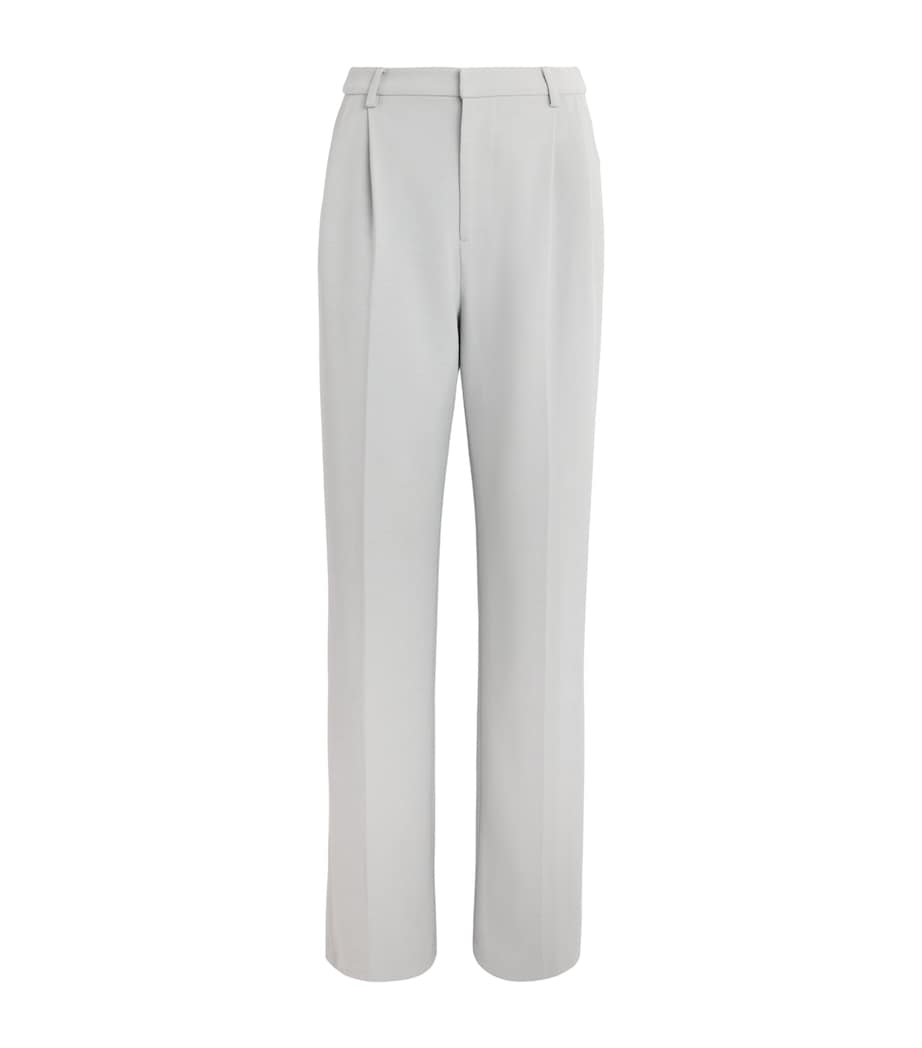 Huishan Zhang Womens Crepe Lucian Tailored Trousers Grey Image 1