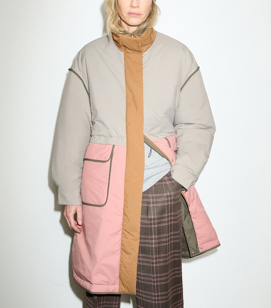 MAX&Co. Womens Reversible Coat Turtledove Image 2