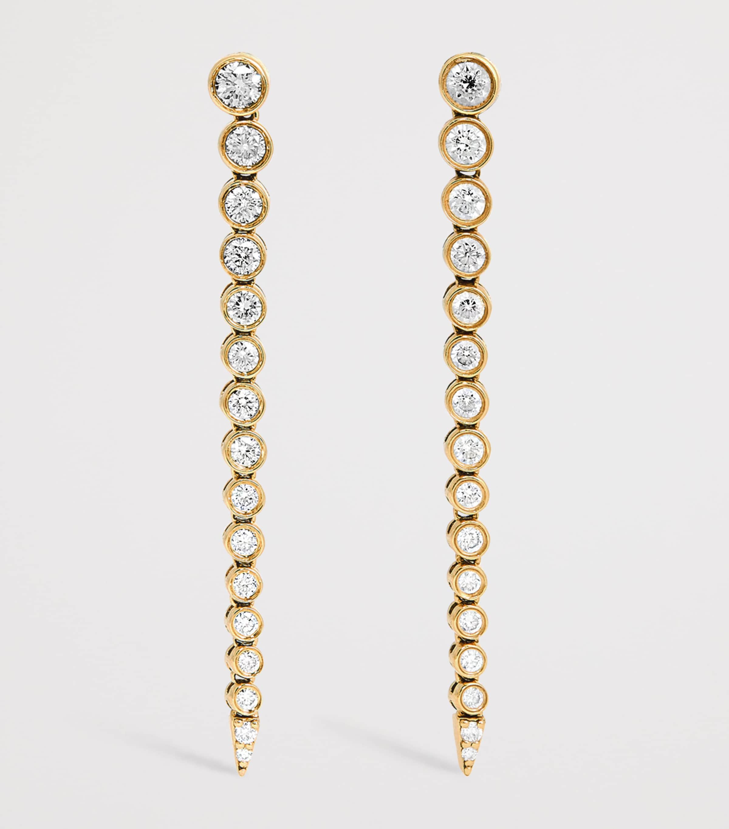 Yellow Gold and Diamond Danaé Gradient Earrings YELLOW GOLD Image 3