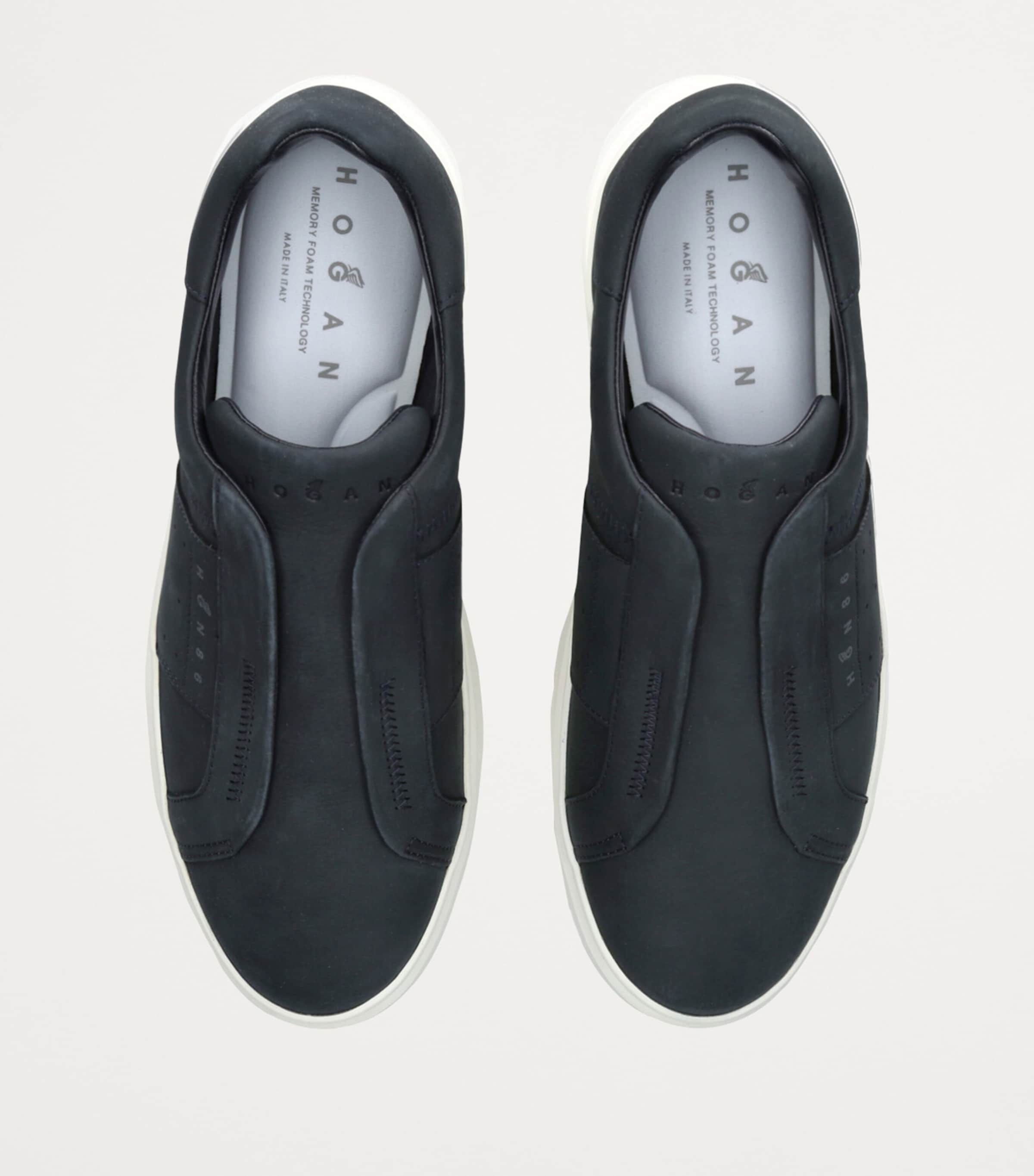 Suede Slip-On Sneakers NAVY Image 4