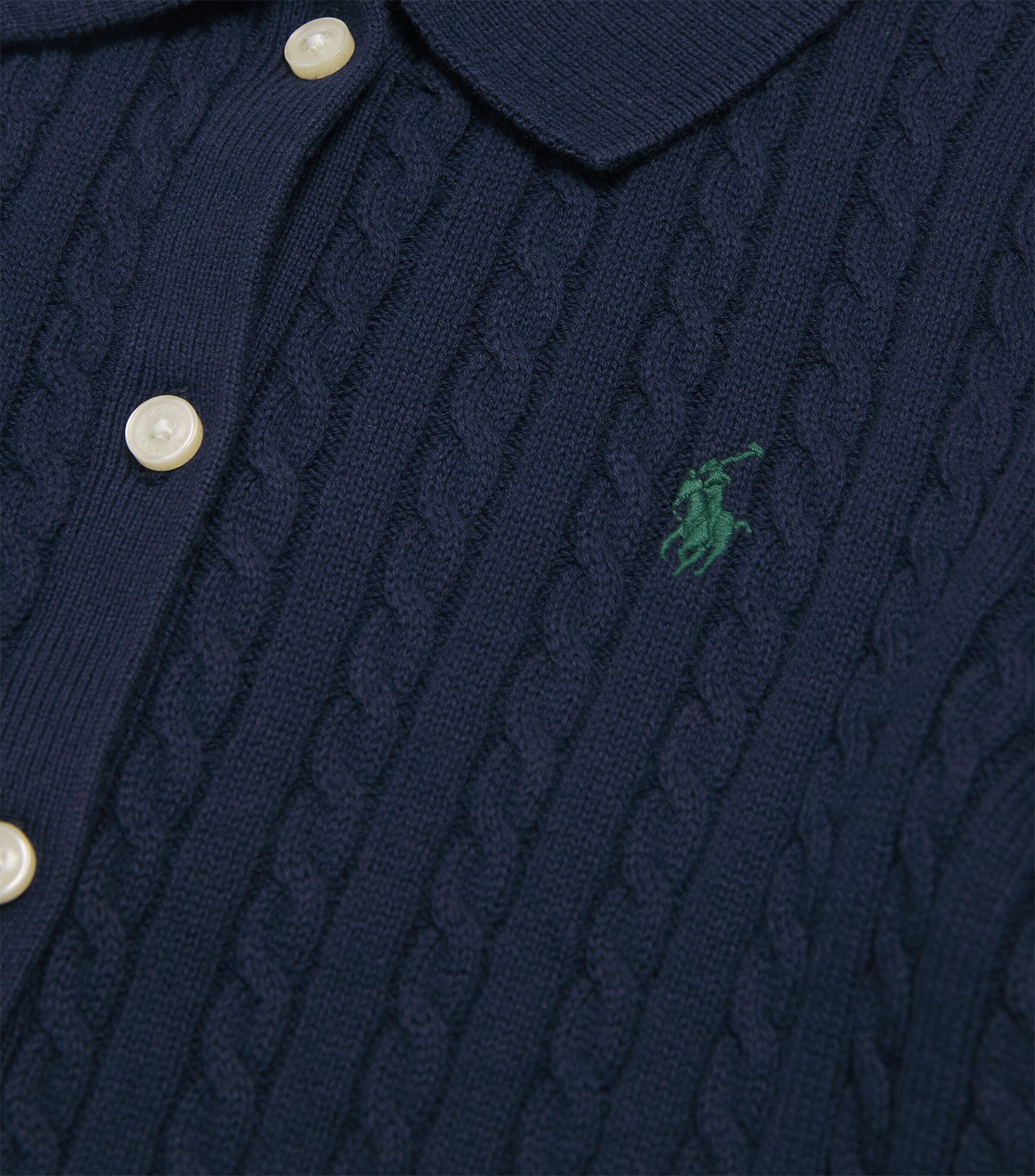 Ralph Lauren Kids Cotton Cardigan and Skirt Set (2-7 Years) Navy Image 4