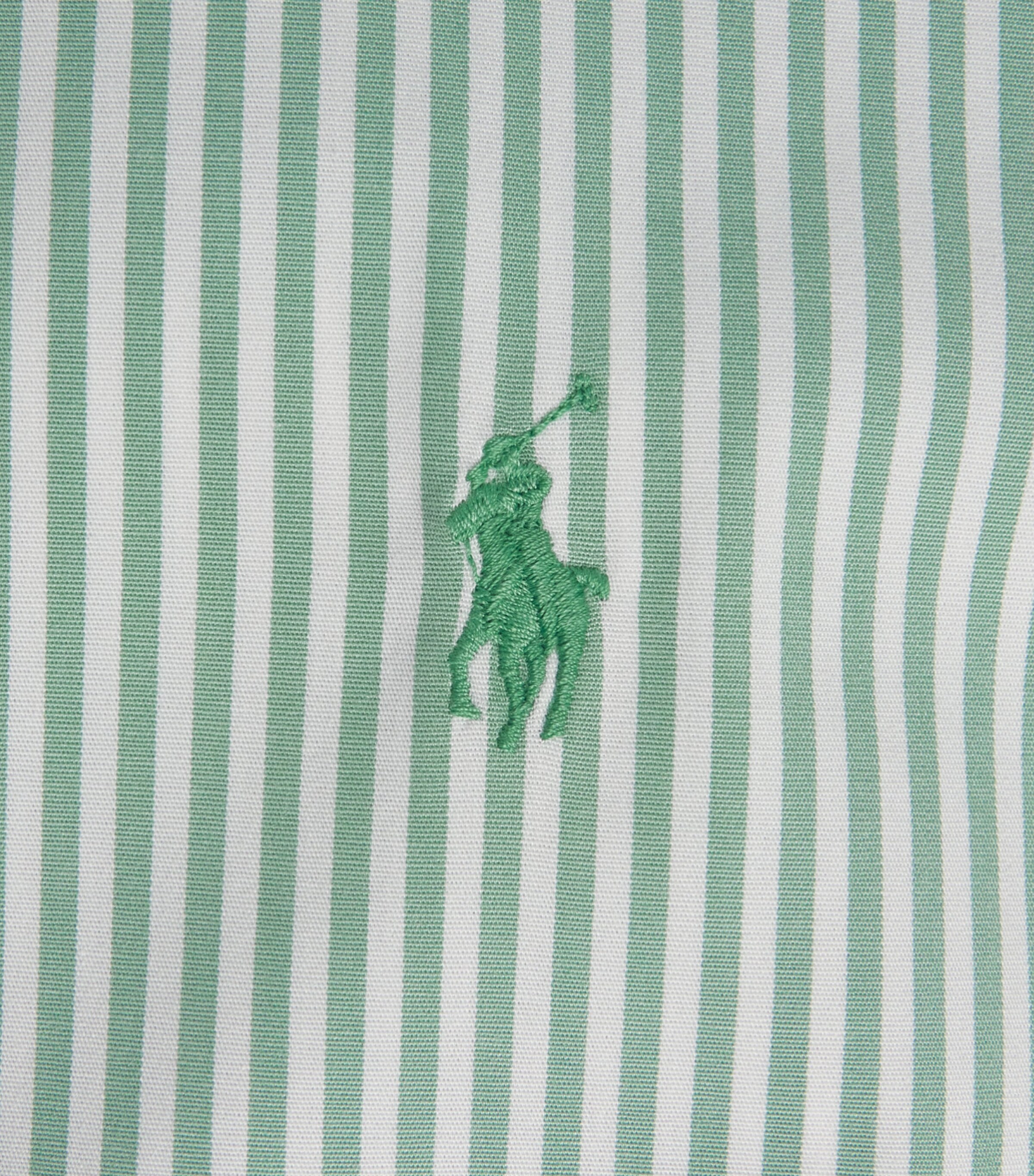 Polo Ralph Lauren Mens Stretch-Cotton Poplin Stripe Shirt Faded Mnt Wht Image 6