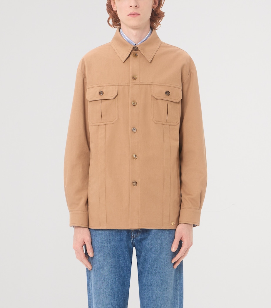 Valentino Garavani Mens Cotton Twin-Pocket Jacket Image 2