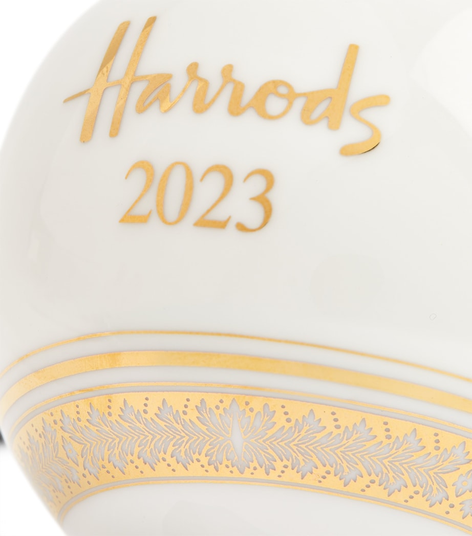 Fine Bone China Christmas Bauble 2023 GOLD Image 2