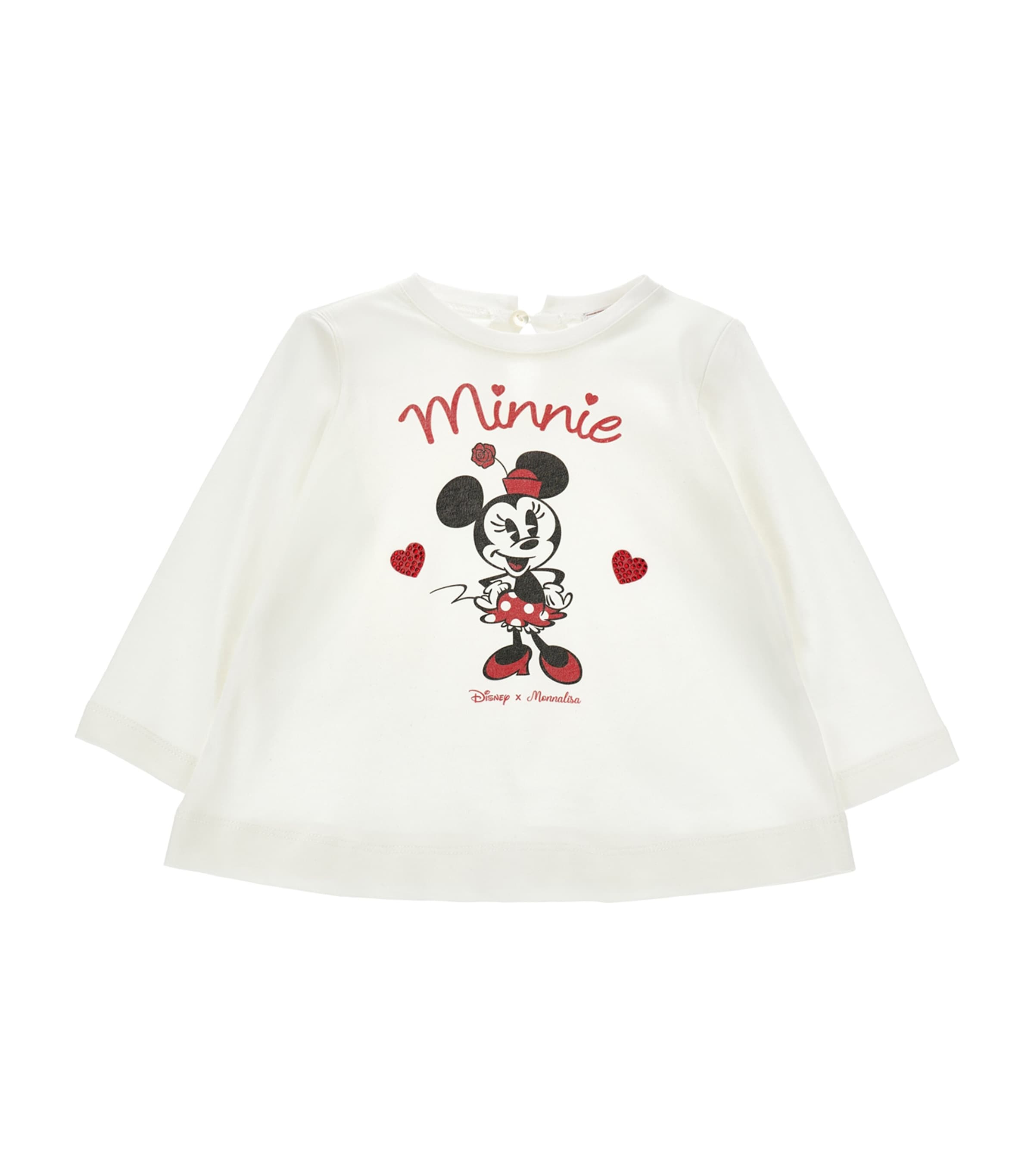 x Disney Rhinestone Minnie Mouse T-Shirt (3-36 Months) PANNA Image 1