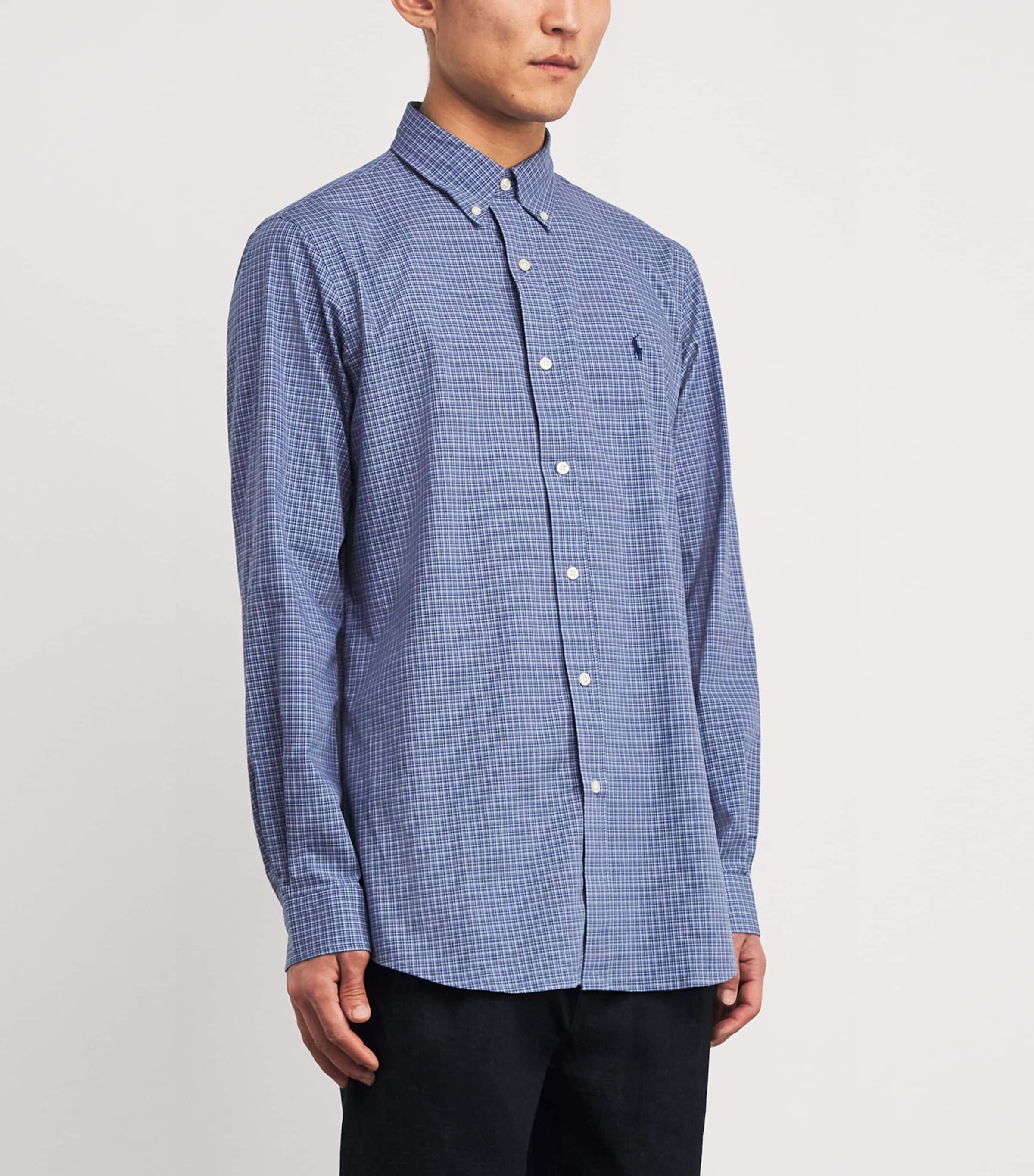 Cotton Poplin Check Shirt BLUE MULTI Image 3