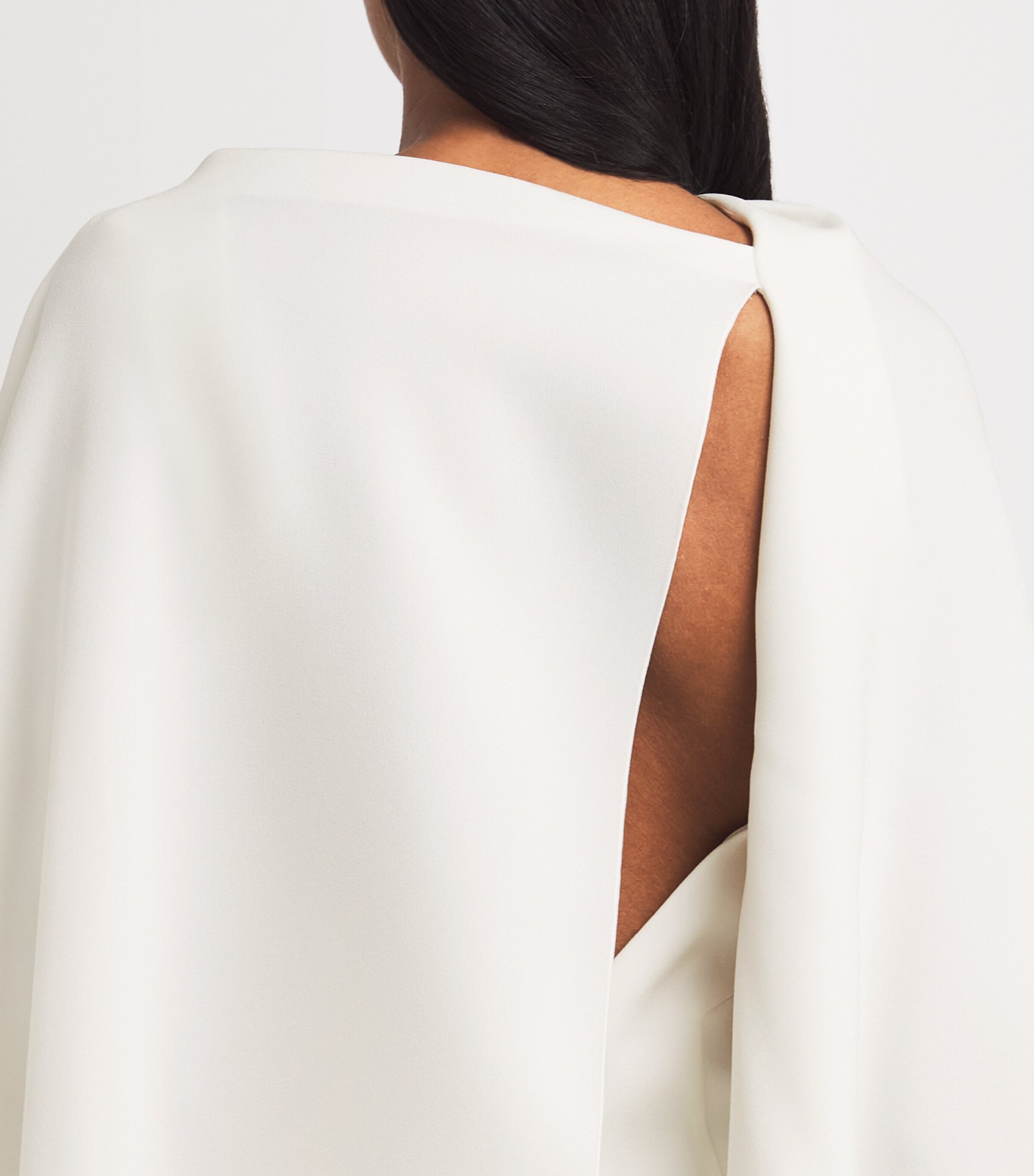 Silk Bridal Demetria Midi Dress IVORY Image 6