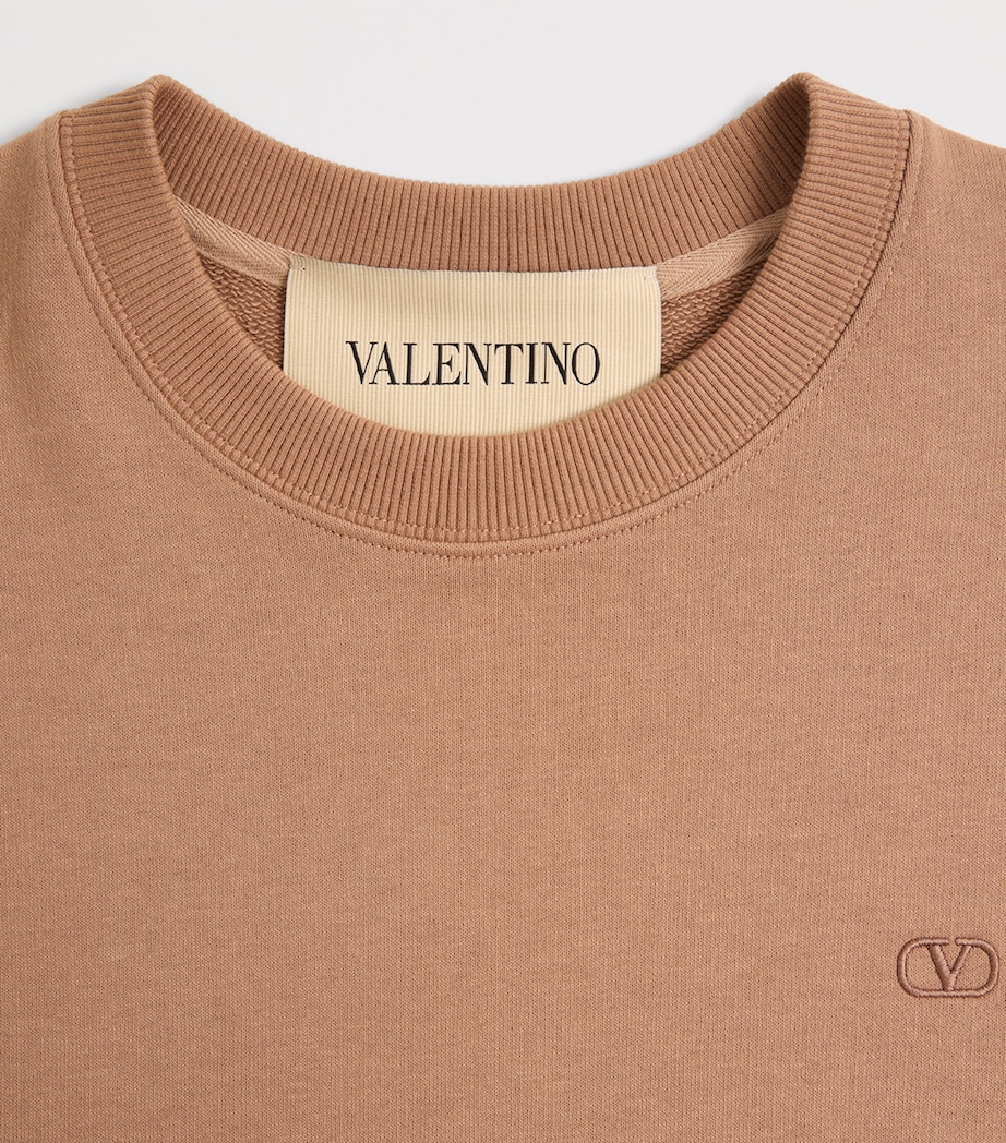 Valentino Mens Cotton VLogo Sweatshirt Image 8
