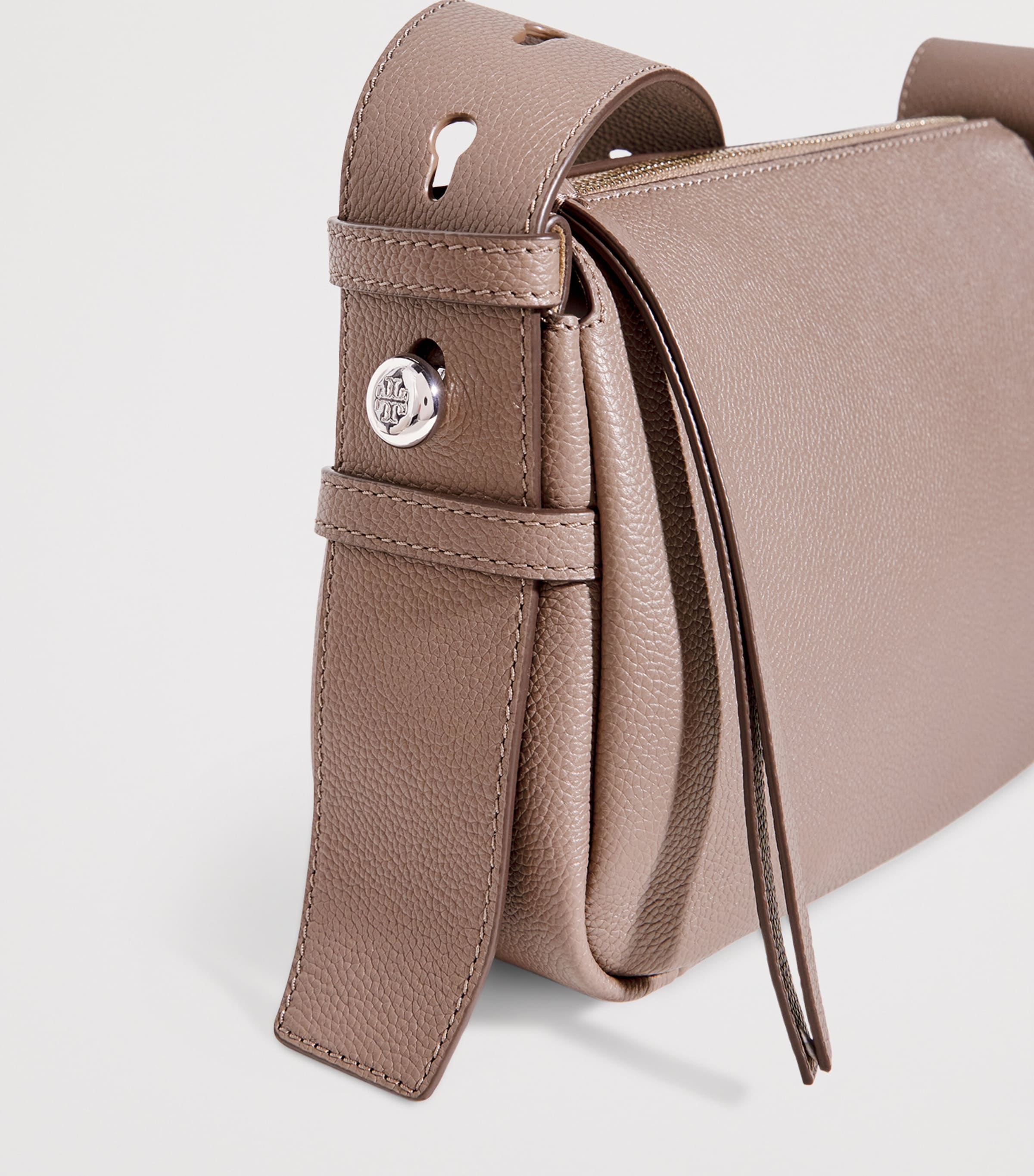 Small Leather Romy Shoulder Bag WILD MUSHROOM Image 6