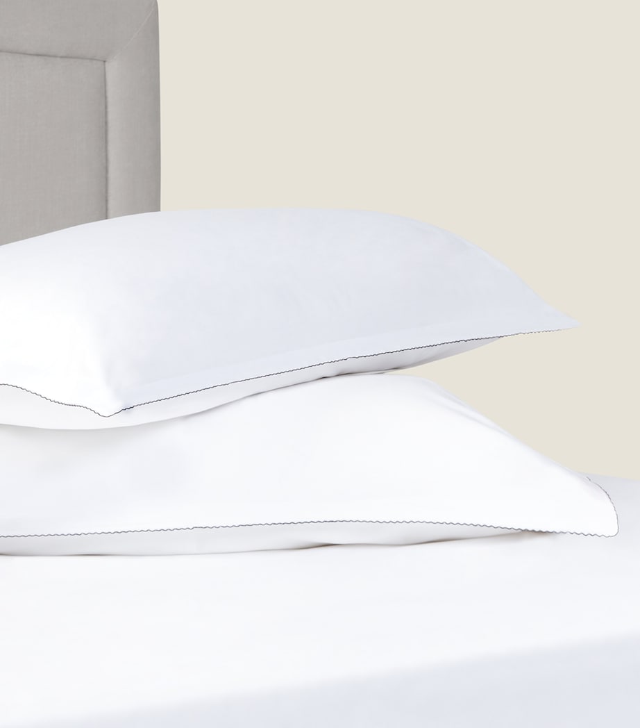 Sea Island King Flat Sheet (275cm x 295cm) WHITE Image 3