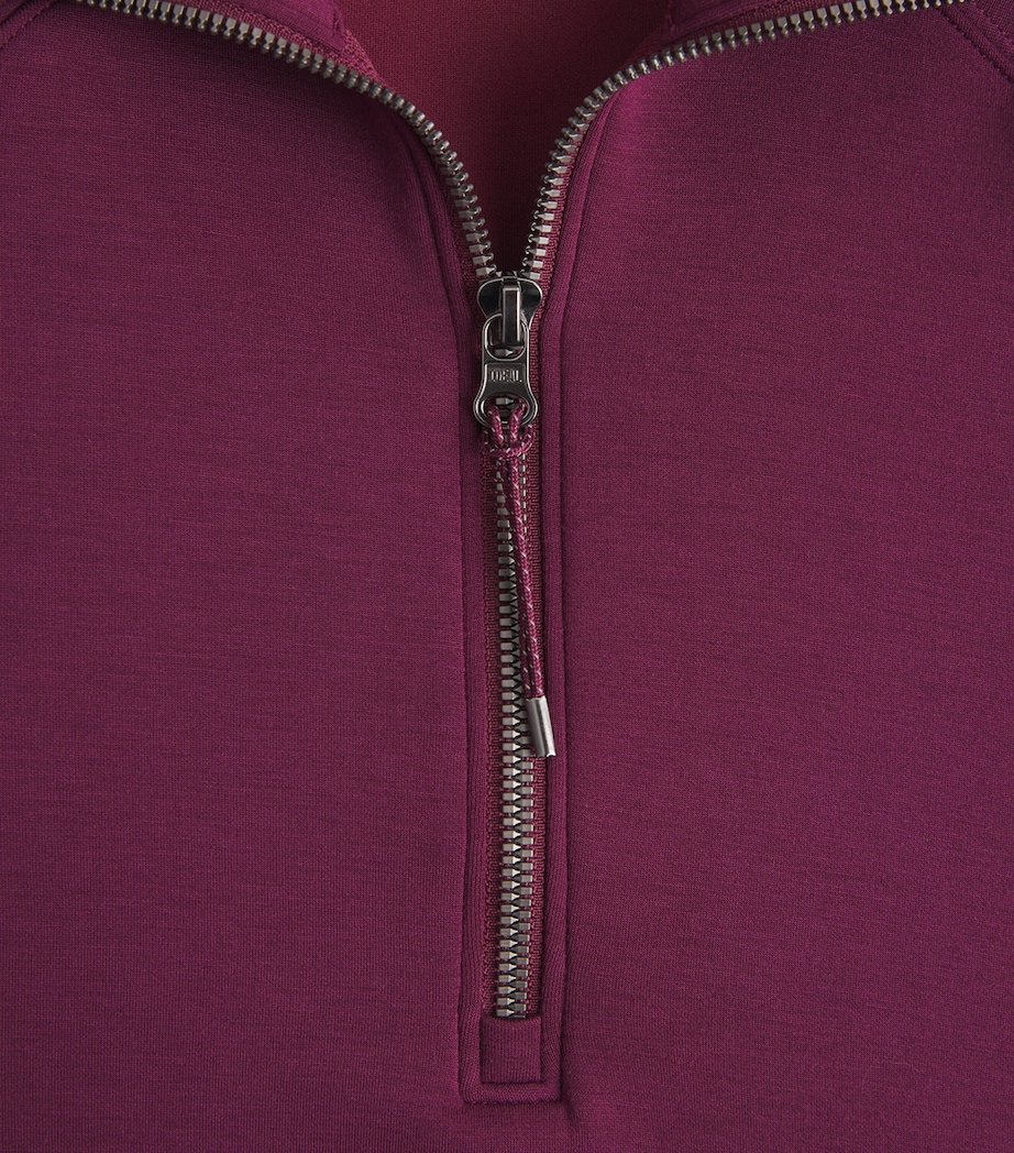 SPANX Womens SPANX AirEssentials Half-Zip Sweater Plum Berry Image 6