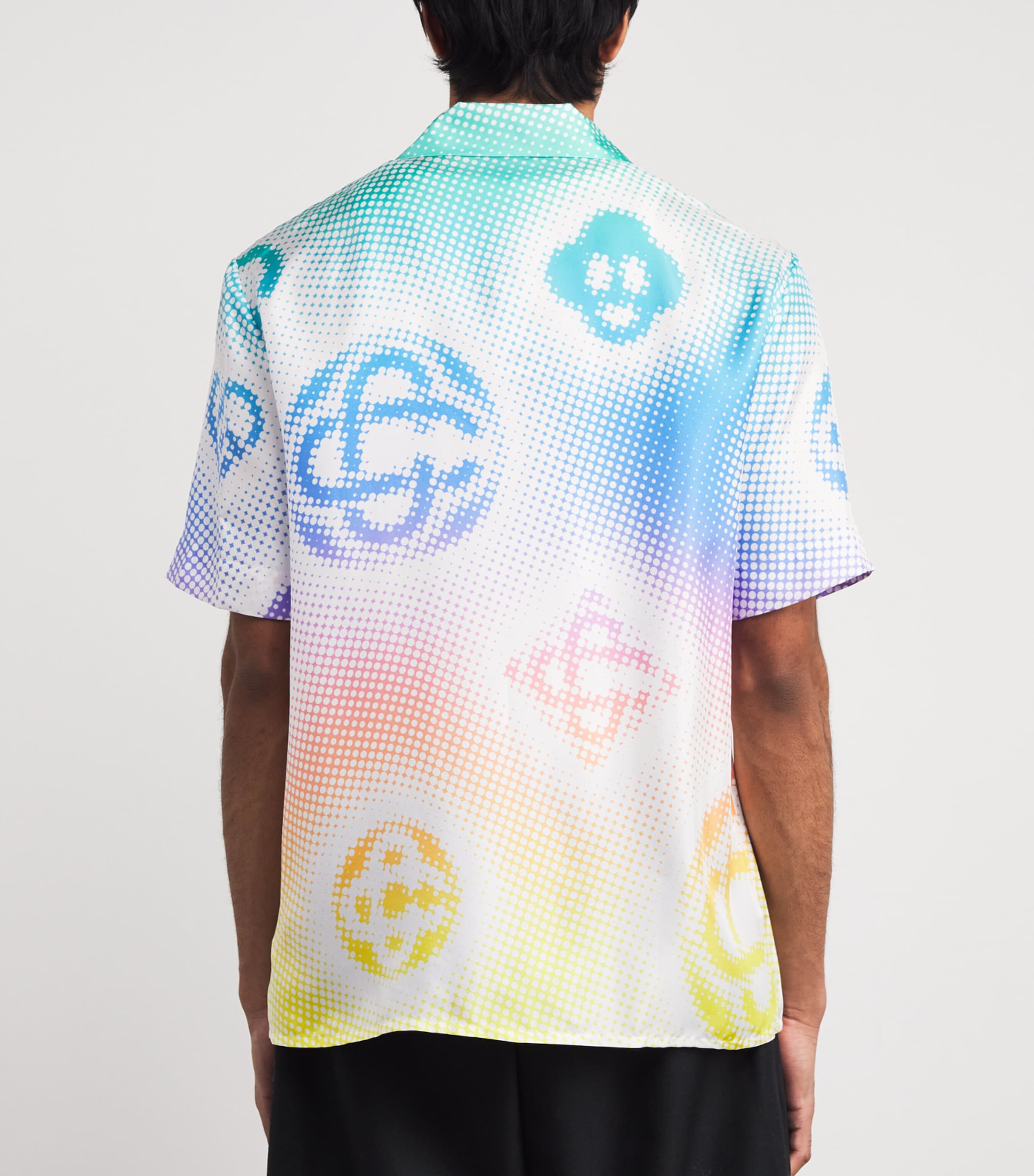 Silk Short-Sleeve Halftone Logo Shirt HALFTONE LOGO Image 4