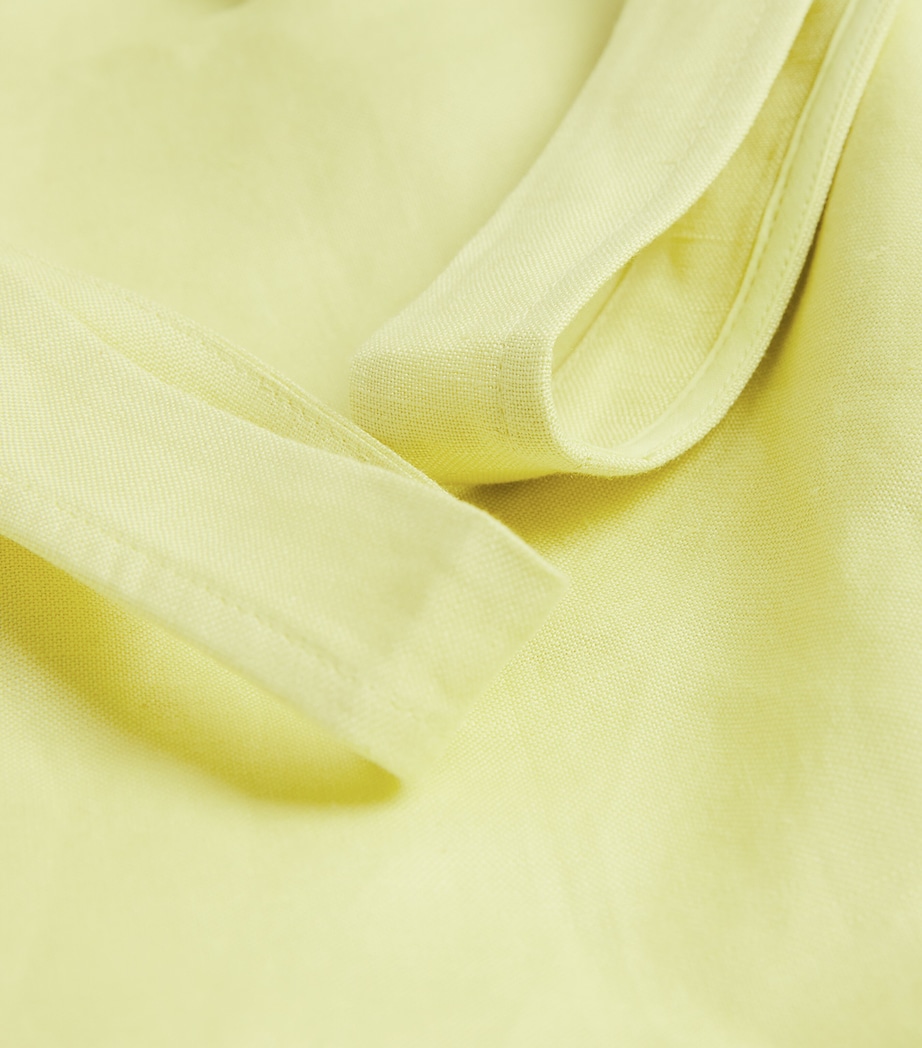 Linen-Blend Lindley Mini Dress CELADON Image 6