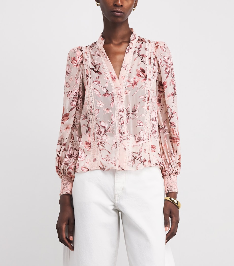Floral Arlette Blouse J667MYSTCGRDN EN RSE Image 3