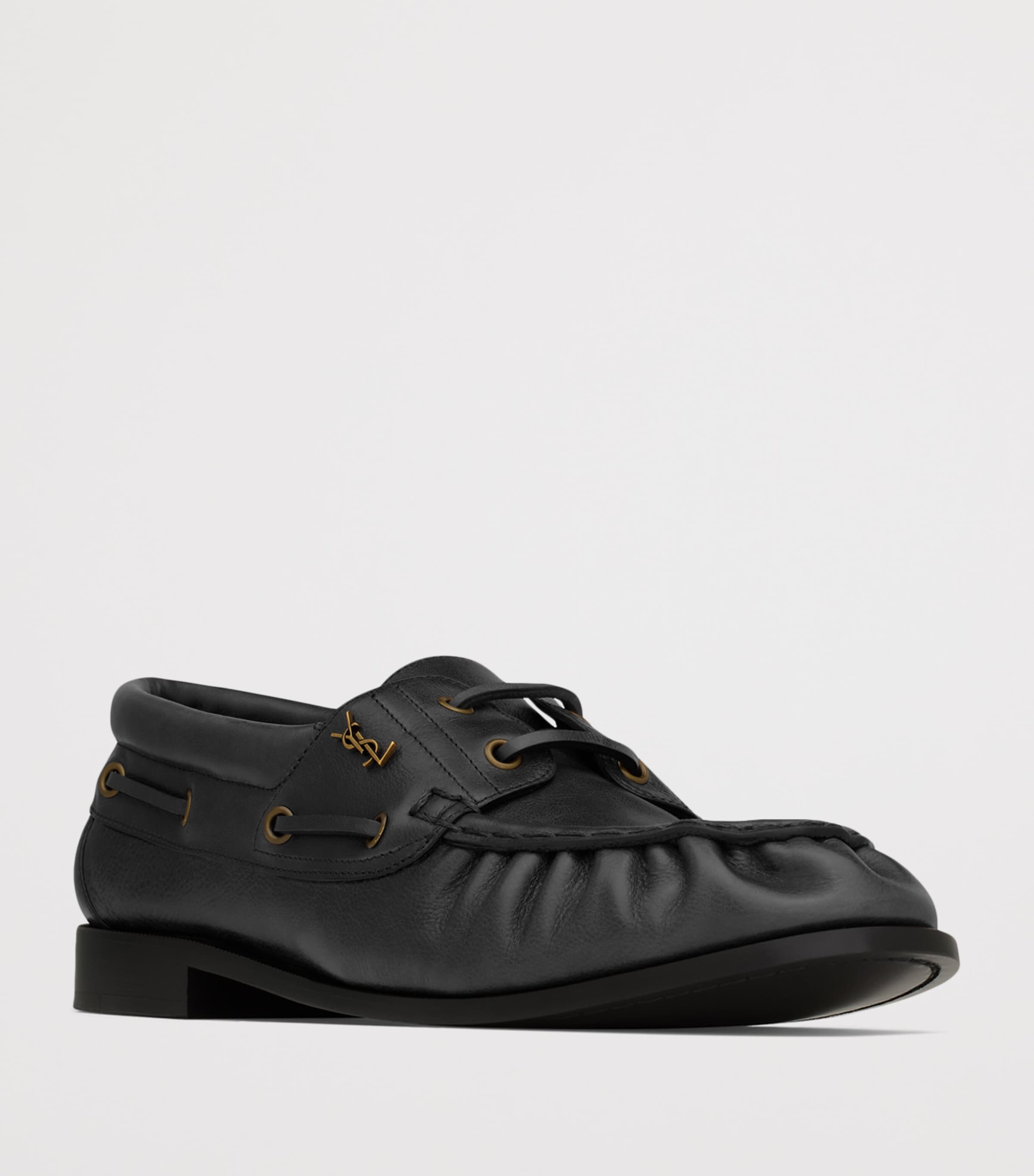 Saint Laurent Leather Bateau Le Loafers Image 2