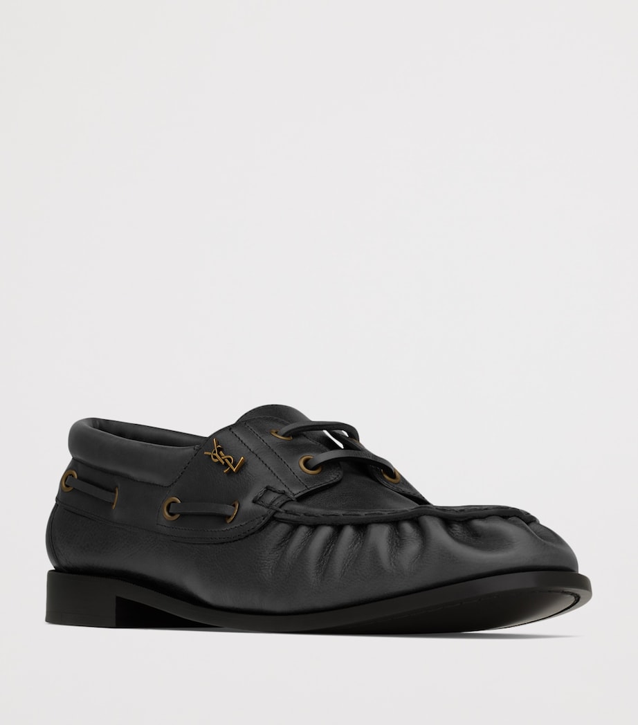Saint Laurent Leather Bateau Le Loafers Image 2